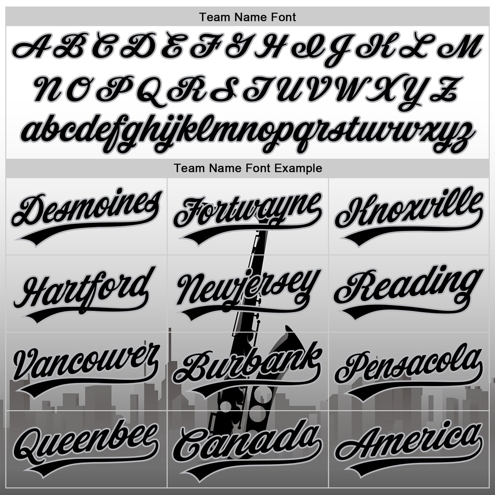 Custom White Black-Gray 3D Pattern Design City Of Jazz Music Authentic Baseball Jersey view 4