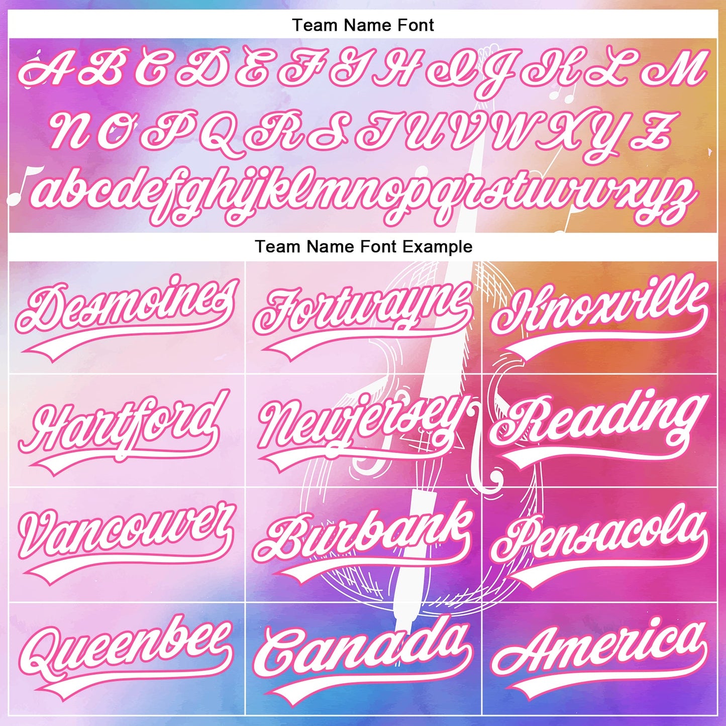 Custom Pink White-Purple 3D Pattern Design Music Festival Authentic Baseball Jersey view 4