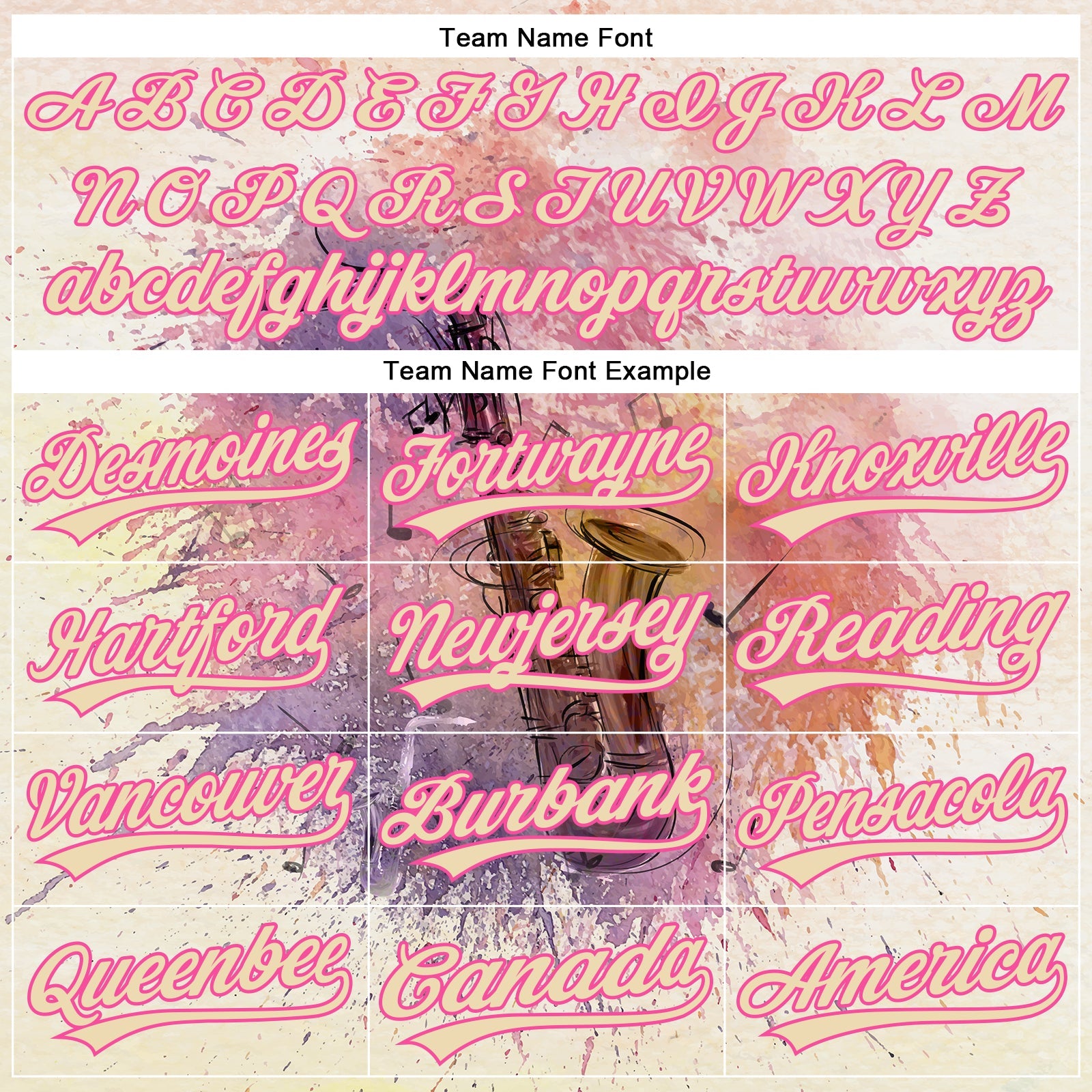 Custom City Cream Pink 3D Pattern Design International Jazz Day Authentic Baseball Jersey view 4