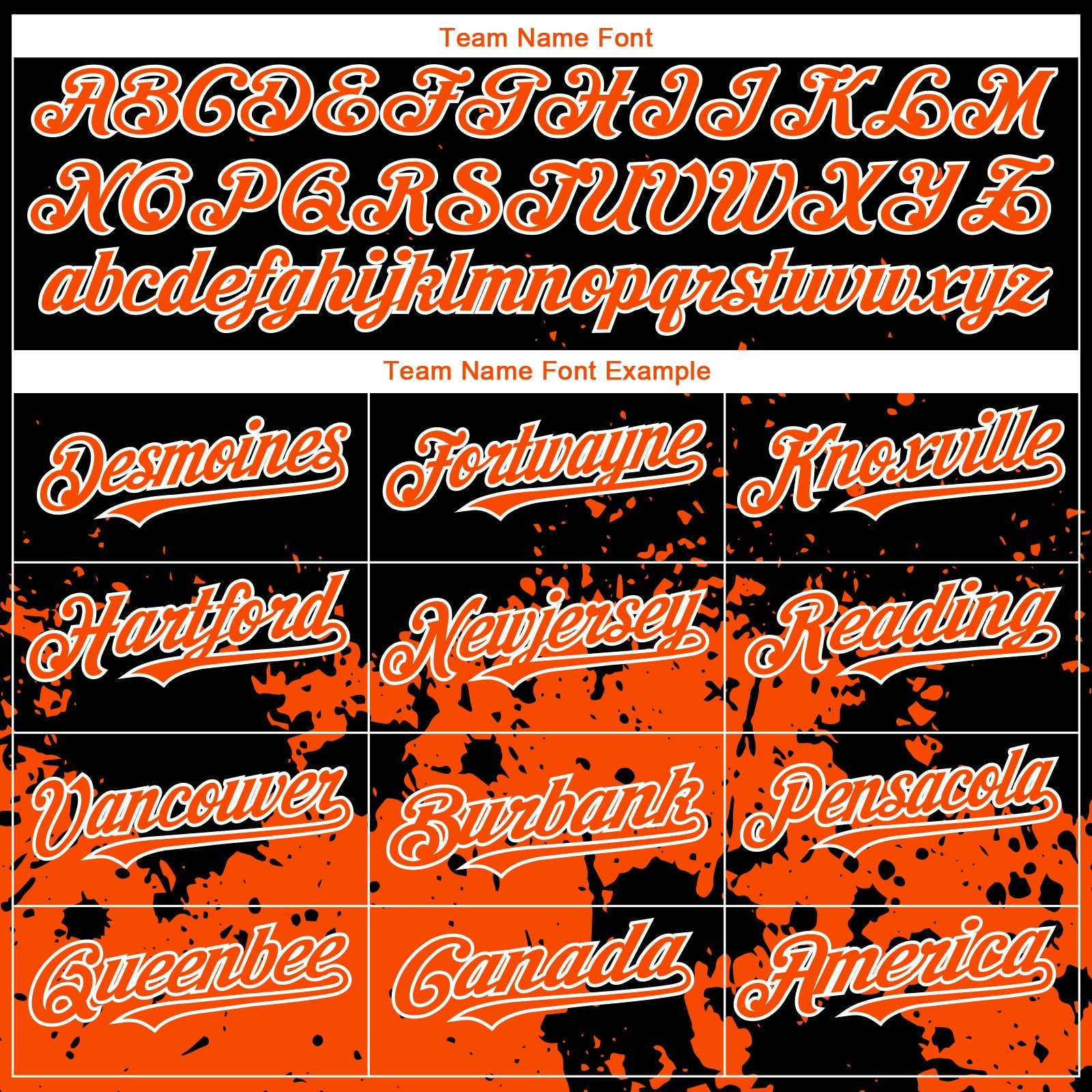 Custom Black Orange-White 3D Pattern Design Abstract Splash Grunge Art Authentic Baseball Jersey view 4