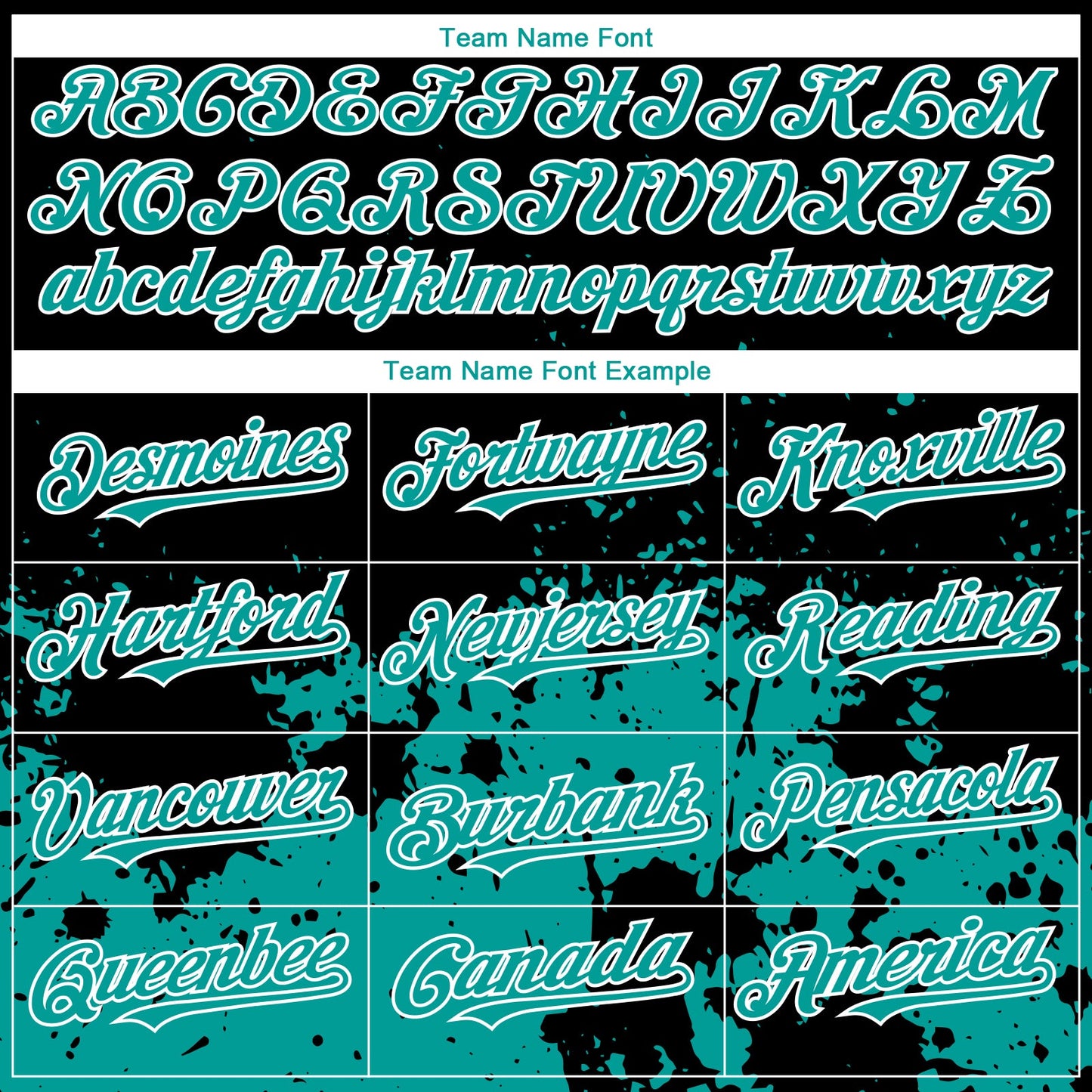 Custom Black Teal-White 3D Pattern Design Abstract Splash Grunge Art Authentic Baseball Jersey view 4
