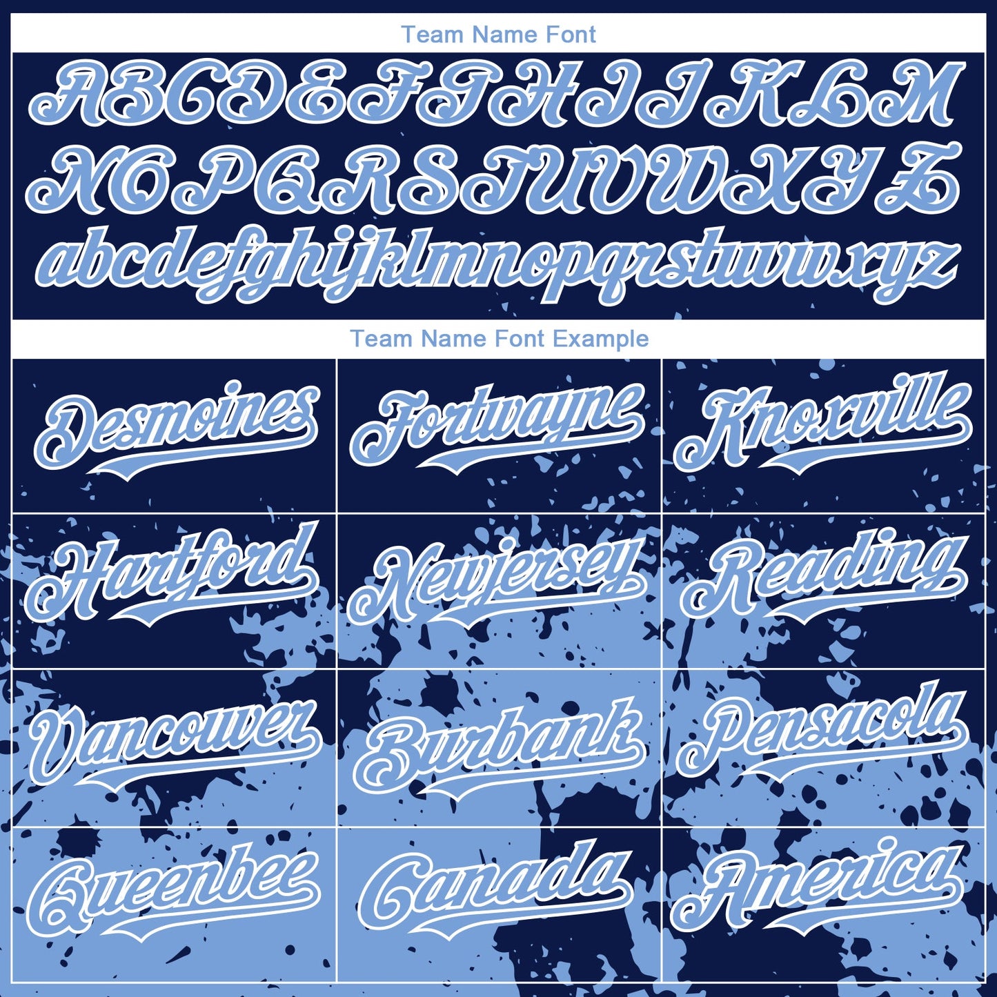 Custom Navy Light Blue-White 3D Pattern Design Abstract Splash Grunge Art Authentic Baseball Jersey view 4