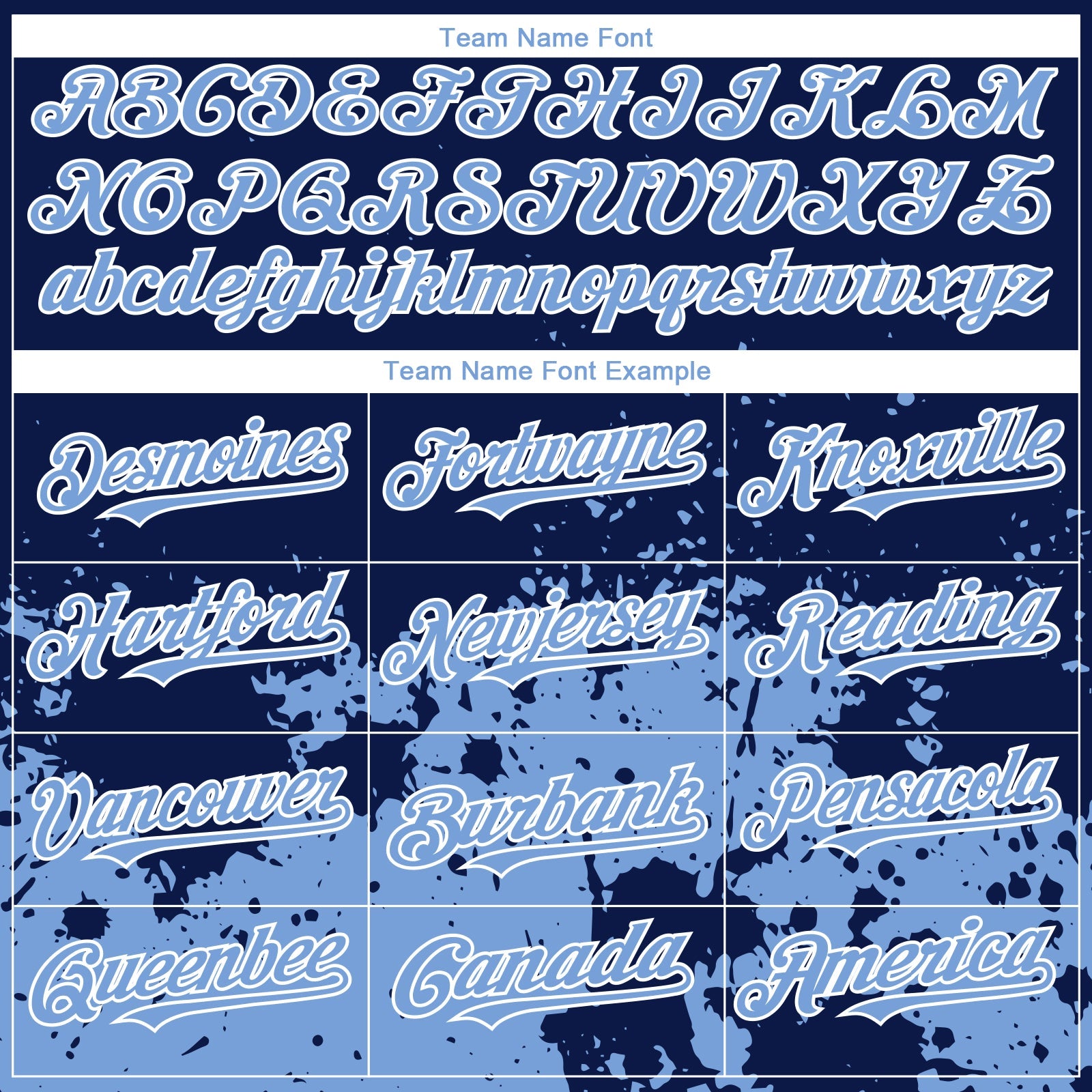 Custom Navy Light Blue-White 3D Pattern Design Abstract Splash Grunge Art Authentic Baseball Jersey view 4