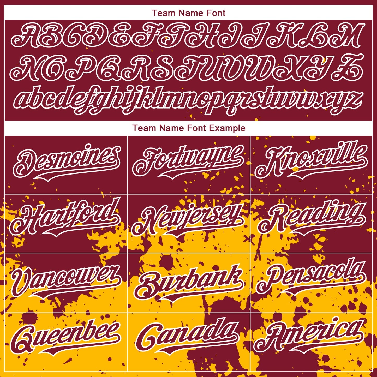 Custom Crimson Gold-White 3D Pattern Design Abstract Splash Grunge Art Authentic Baseball Jersey view 4