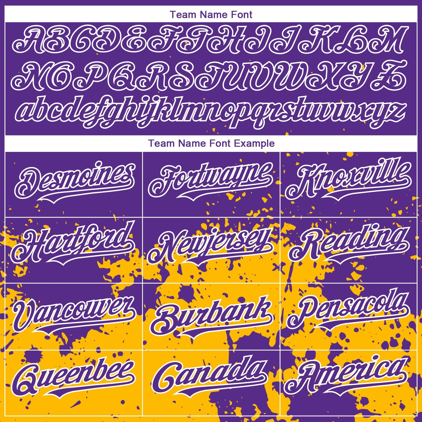 Custom Purple Gold-White 3D Pattern Design Abstract Splash Grunge Art Authentic Baseball Jersey view 4