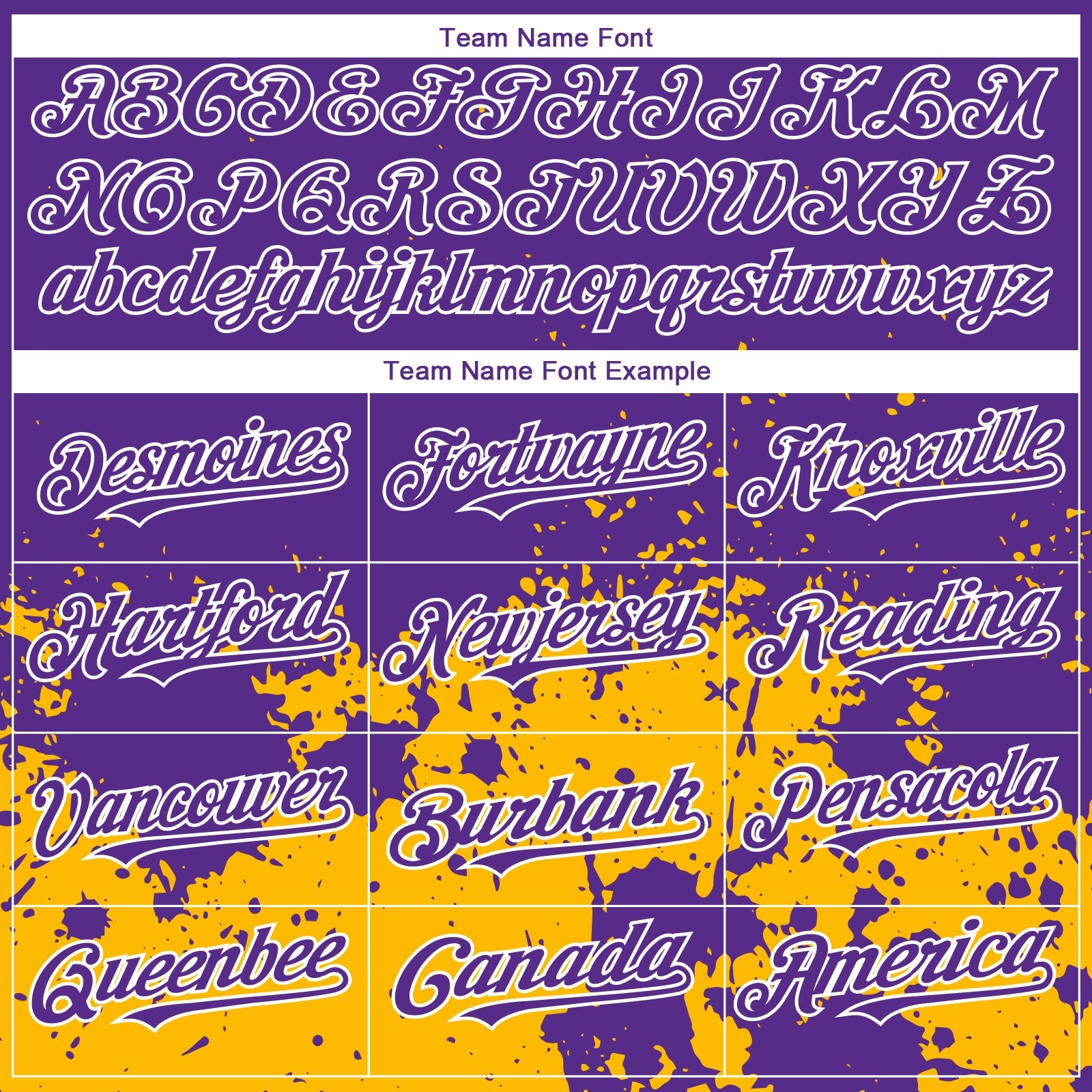 Custom Purple Gold-White 3D Pattern Design Abstract Splash Grunge Art Authentic Baseball Jersey view 4