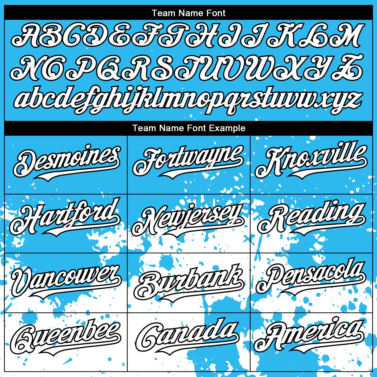Custom Sky Blue White-Black 3D Pattern Design Abstract Splash Grunge Art Authentic Baseball Jersey view 4