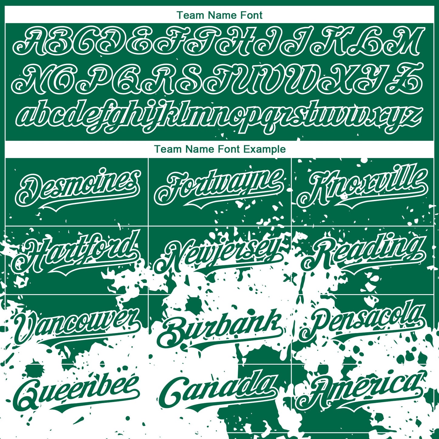 Custom Kelly Green White 3D Pattern Design Abstract Splash Grunge Art Authentic Baseball Jersey view 4