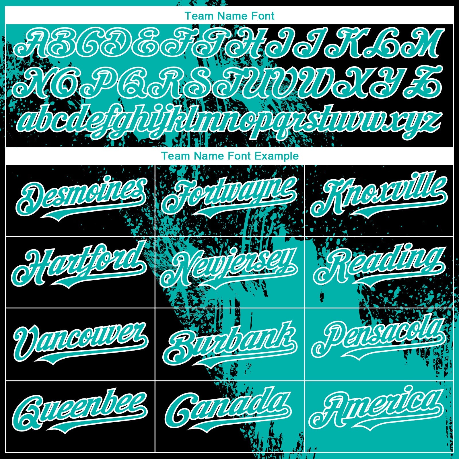 Custom Black Aqua-White 3D Pattern Design Abstract Brush Stroke Authentic Baseball Jersey view 4