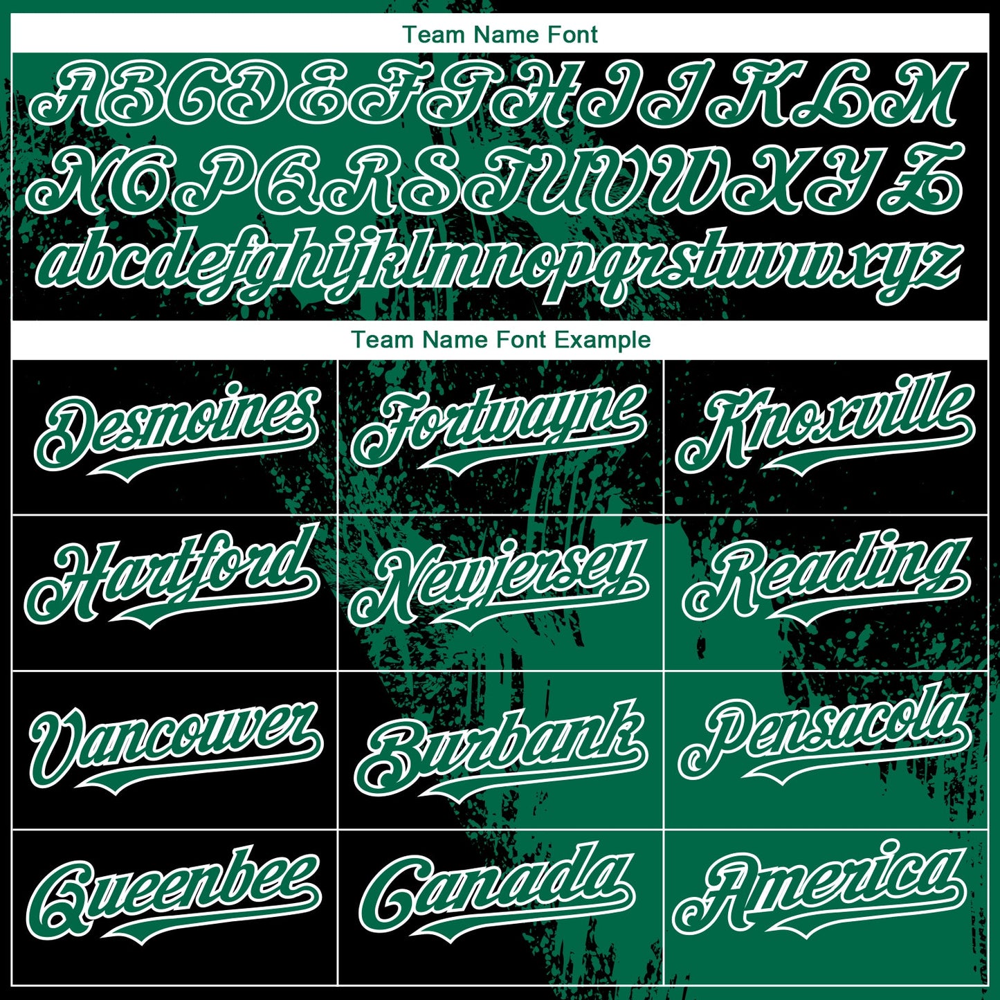 Custom Black Kelly Green-White 3D Pattern Design Abstract Brush Stroke Authentic Baseball Jersey view 4