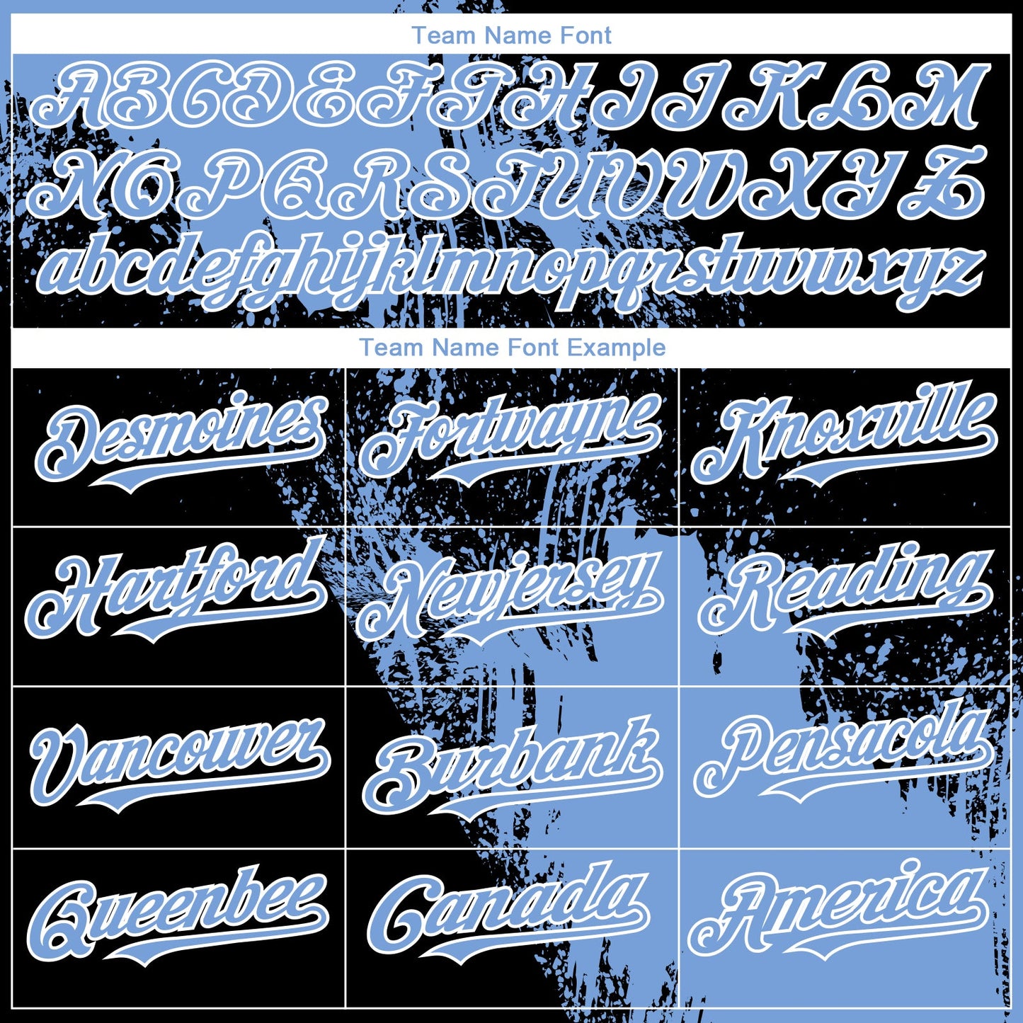 Custom Black Light Blue-White 3D Pattern Design Abstract Brush Stroke Authentic Baseball Jersey view 4