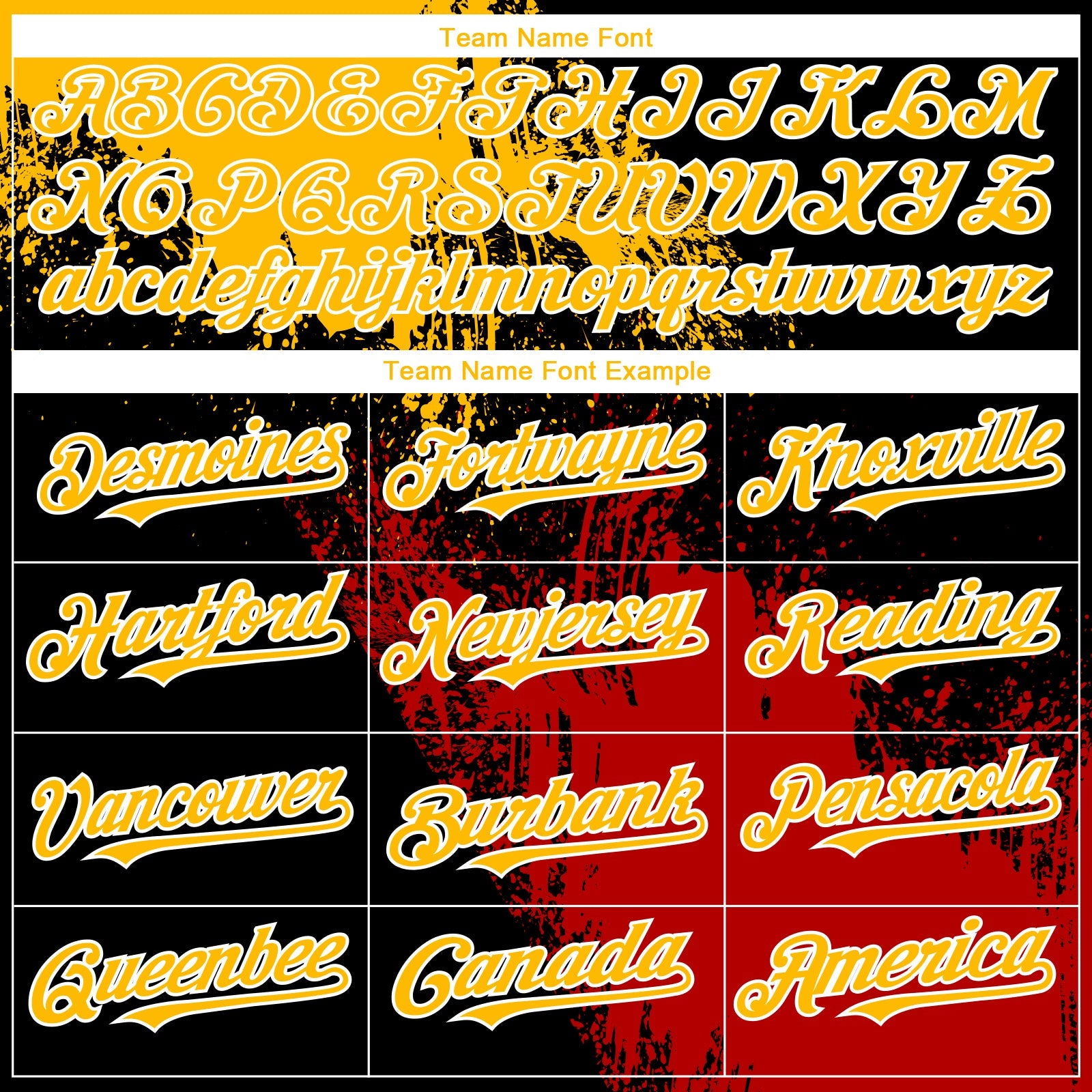 Custom Black Gold-Red 3D Pattern Design Abstract Brush Stroke Authentic Baseball Jersey view 4