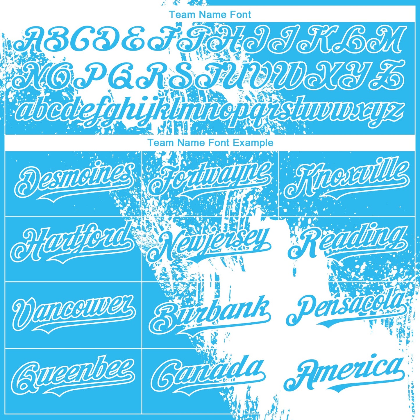 Custom Sky Blue White 3D Pattern Design Abstract Brush Stroke Authentic Baseball Jersey view 4