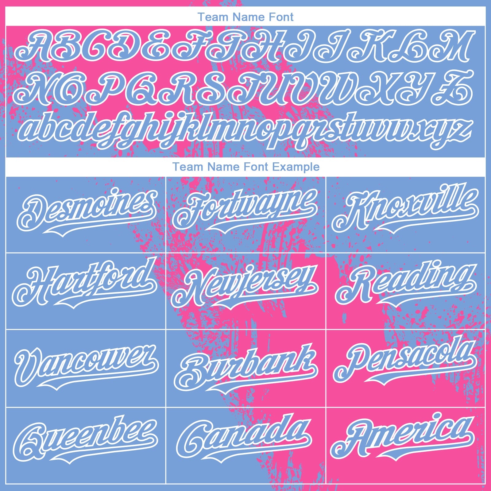 Custom Light Blue Pink-White 3D Pattern Design Abstract Brush Stroke Authentic Baseball Jersey view 4