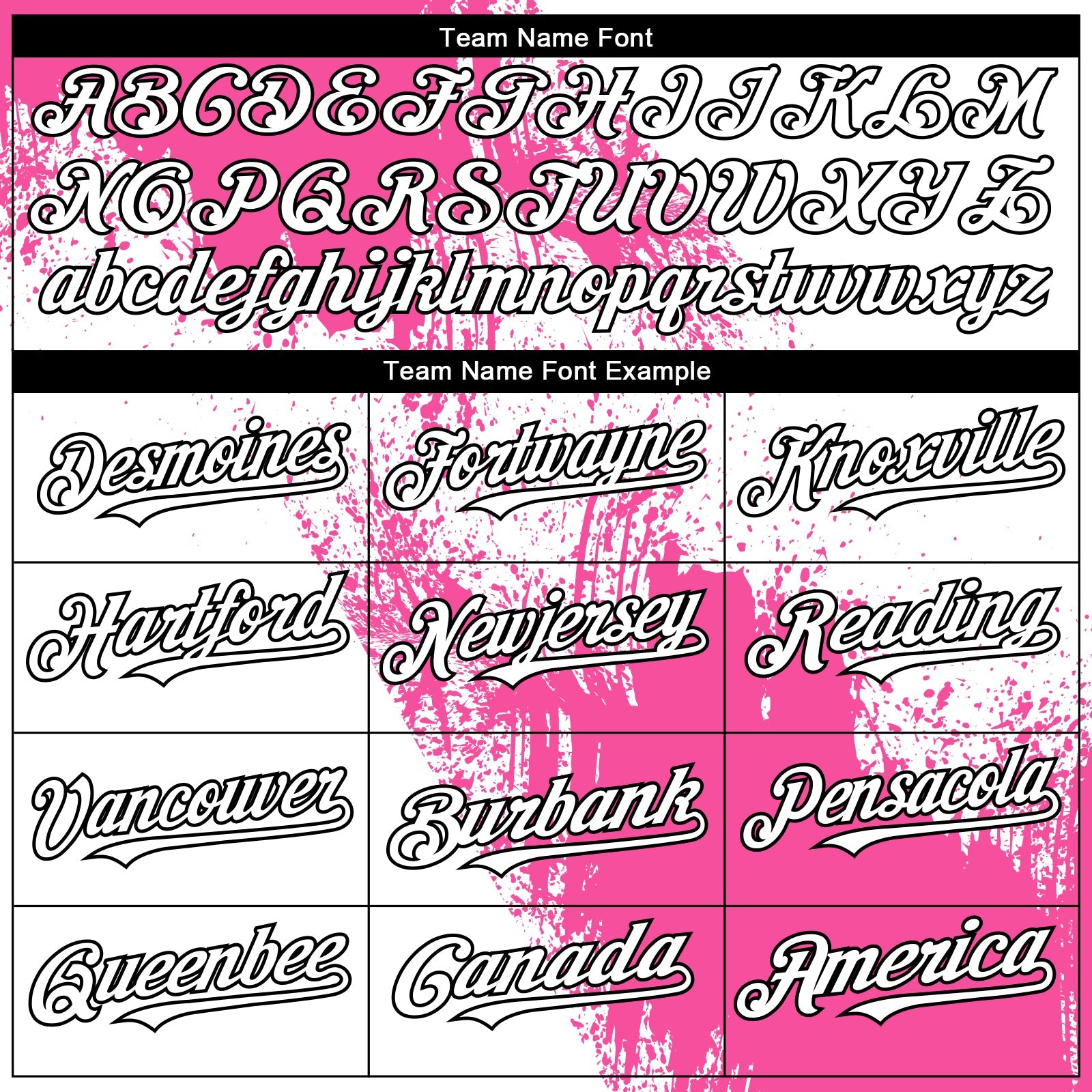 Custom White Pink-Black 3D Pattern Design Abstract Brush Stroke Authentic Baseball Jersey view 4