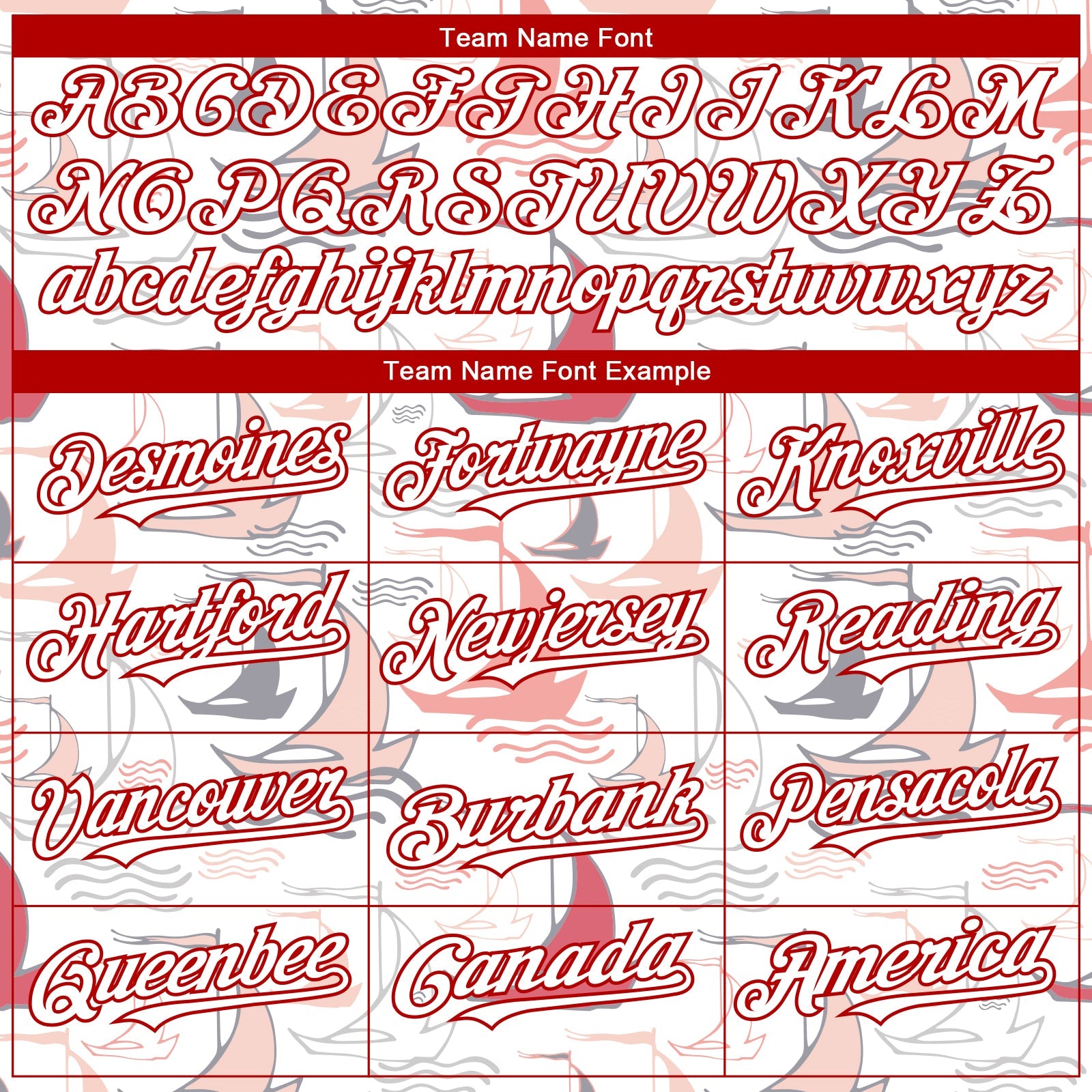 Custom White Red 3D Pattern Design Sailing Boats Authentic Baseball Jersey view 4