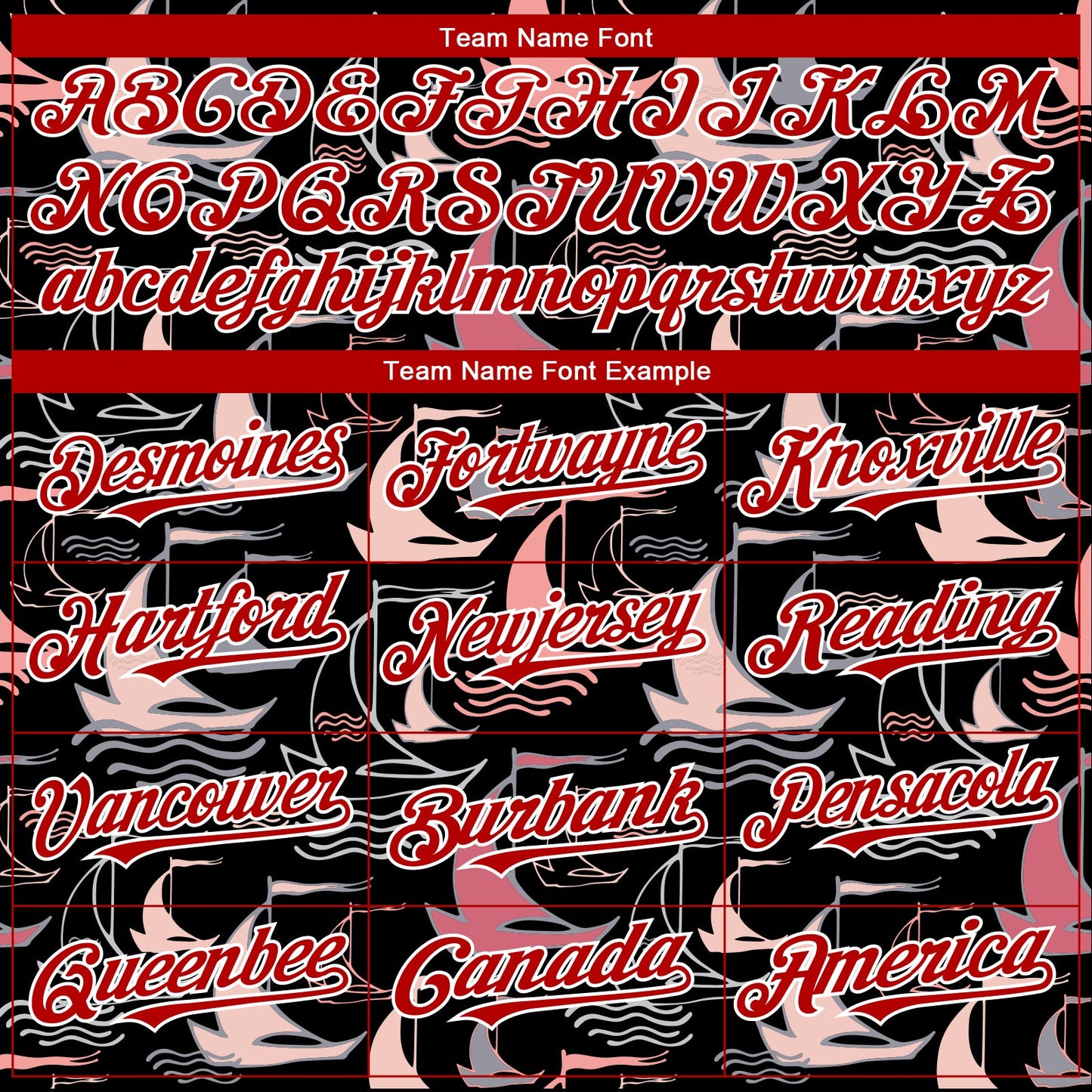 Custom Black Red-White 3D Pattern Design Sailing Boats Authentic Baseball Jersey view 4