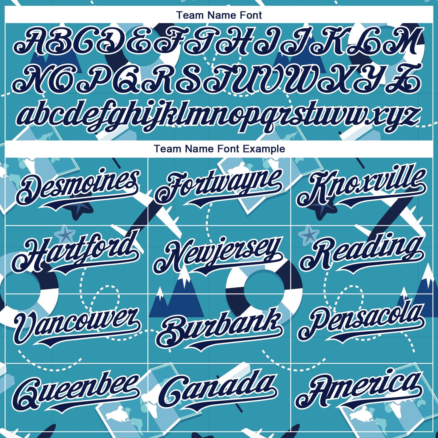 Custom Lakes Blue Navy-White 3D Pattern Design Holiday Travel Authentic Baseball Jersey view 4