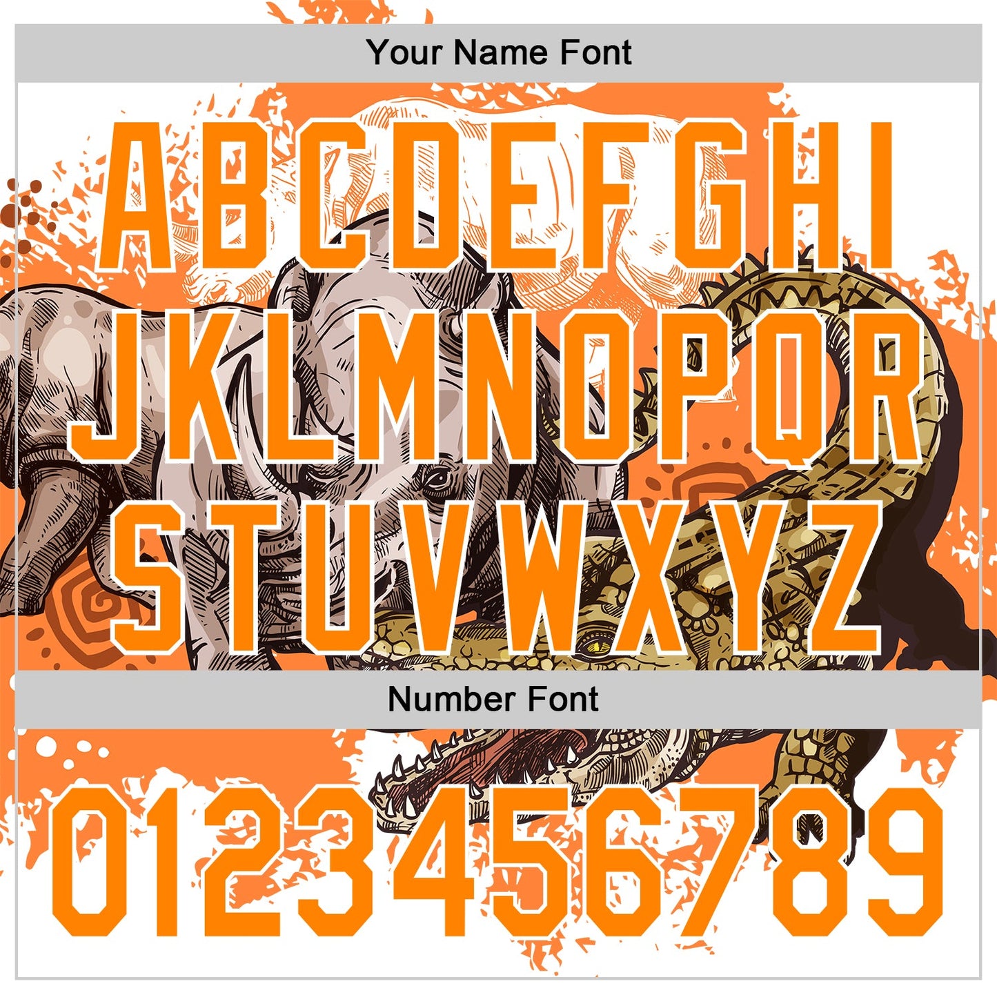 Custom White Bay Orange 3D Pattern Design Crocodile Authentic Baseball Jersey view 5