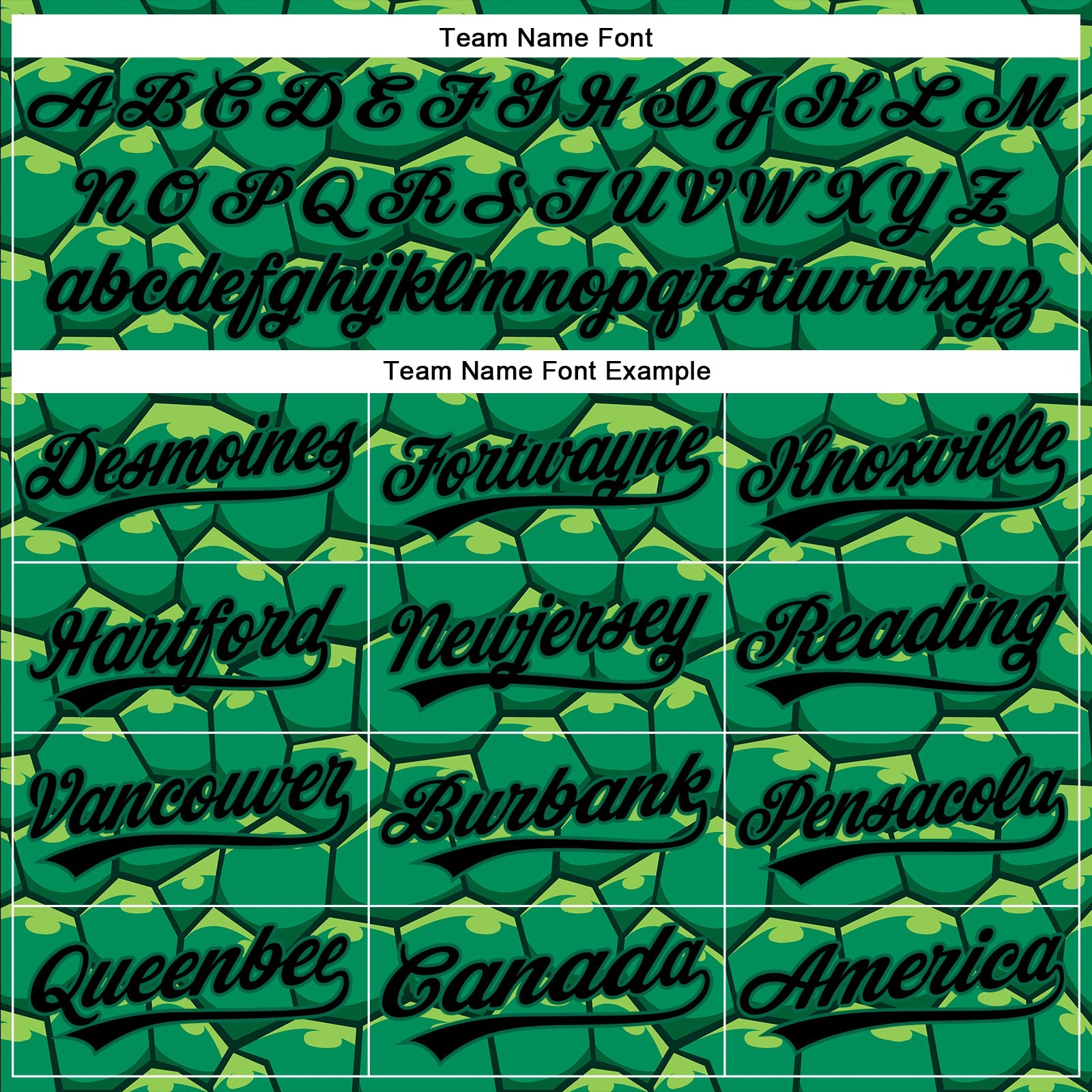 Custom Kelly Green Black 3D Pattern Design Turtle Shell Authentic Baseball Jersey view 4