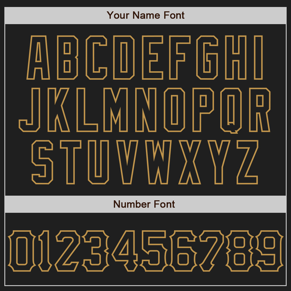 Custom Black Old Gold 3D Pattern Design Abstract Network Authentic Baseball Jersey view 5
