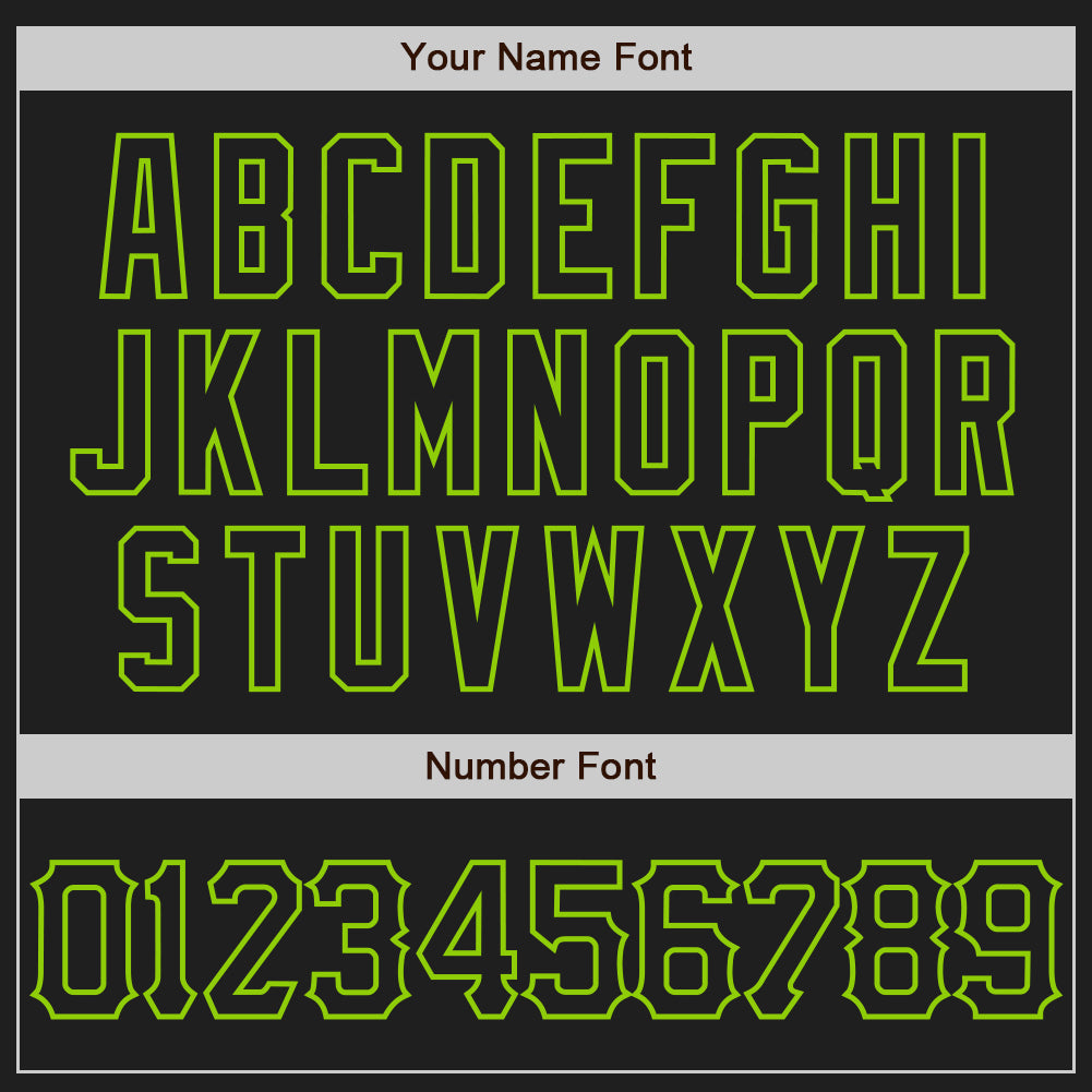 Custom Black Neon Green 3D Pattern Design Abstract Network Authentic Baseball Jersey view 5
