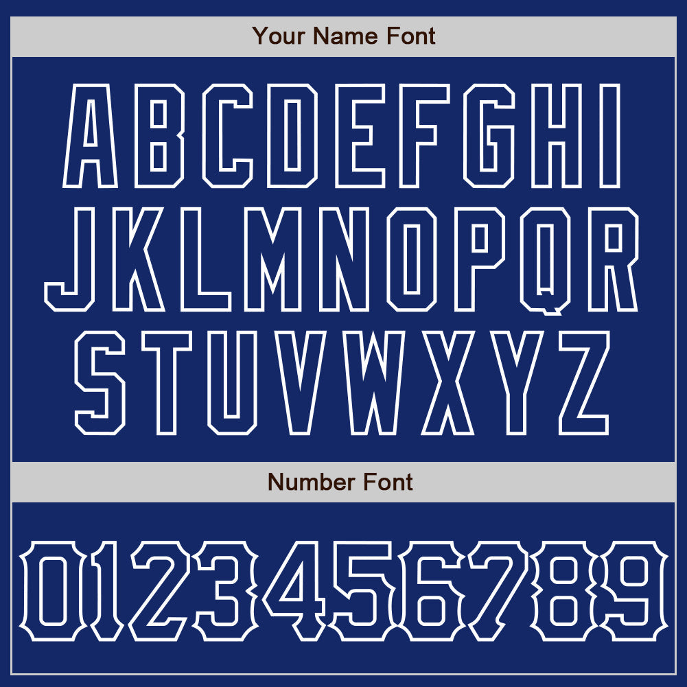 Custom Royal White 3D Pattern Design Curve Lines Authentic Baseball Jersey view 5