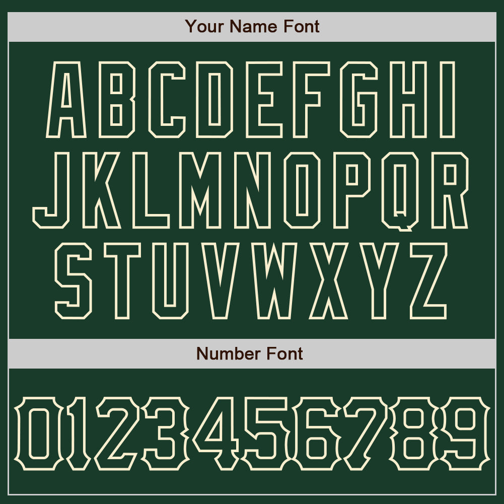 Custom Green Cream 3D Pattern Design Curve Lines Authentic Baseball Jersey view 5