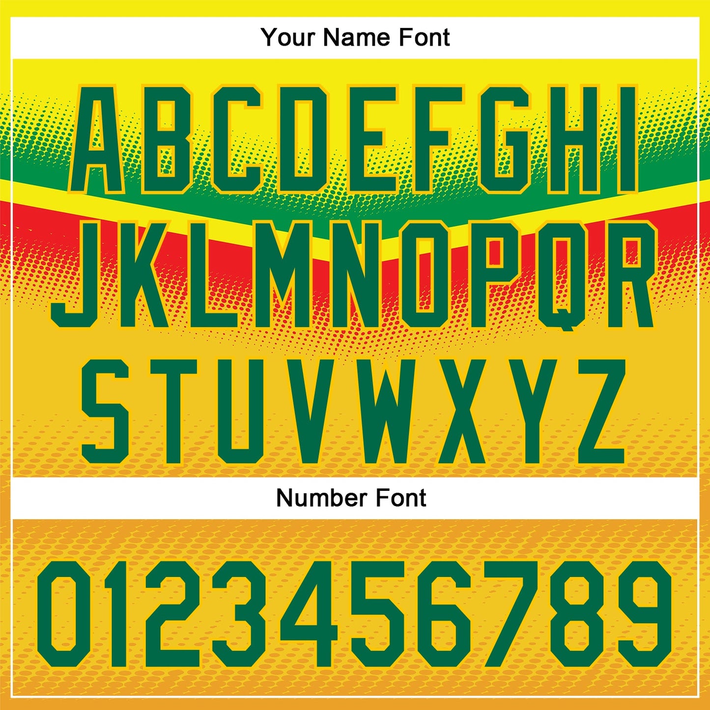 Custom Yellow Kelly Green 3D Pattern Design Abstract Vibe Dots Authentic Baseball Jersey view 5