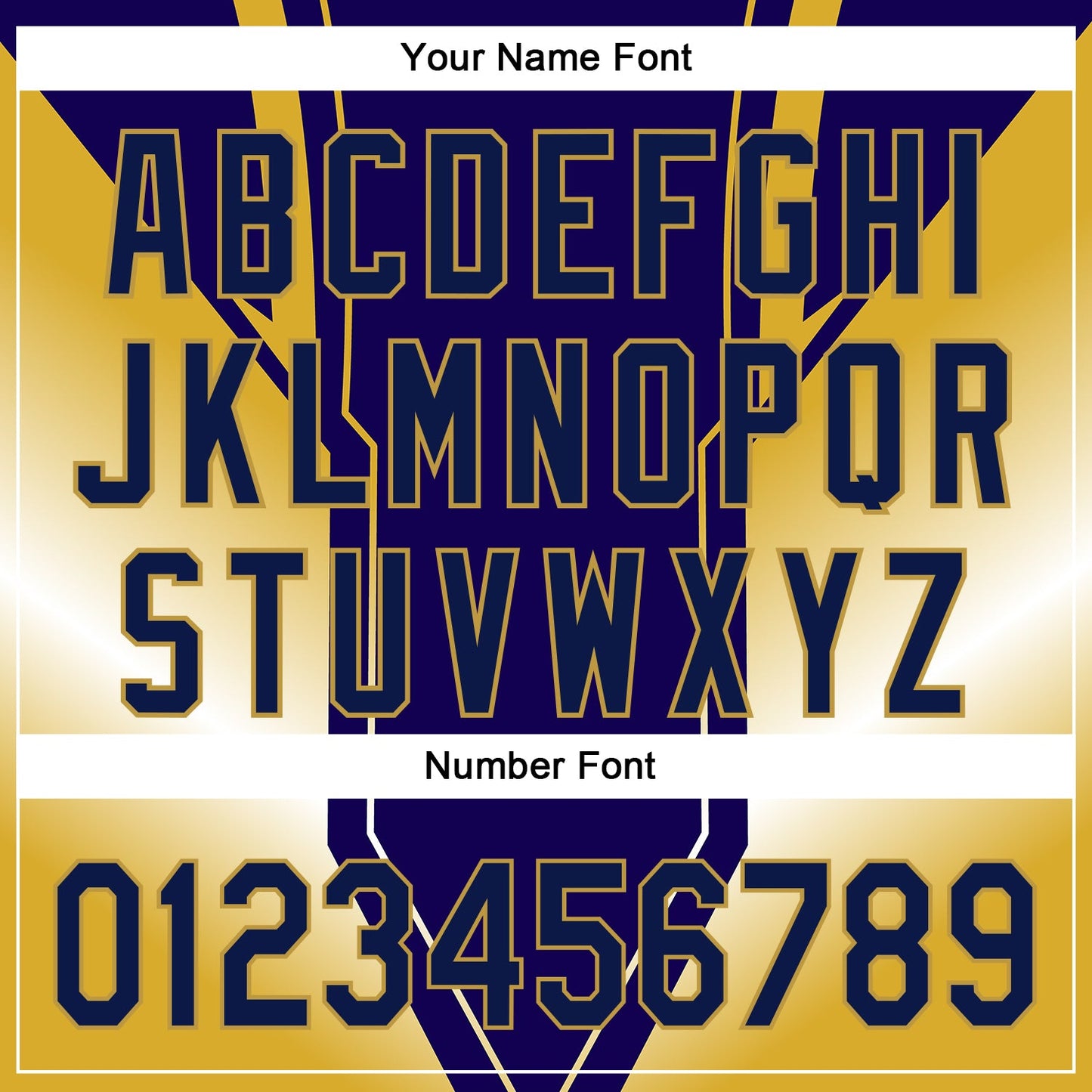 Custom Navy Old Gold 3D Pattern Design Side Stripes Authentic Baseball Jersey view 5