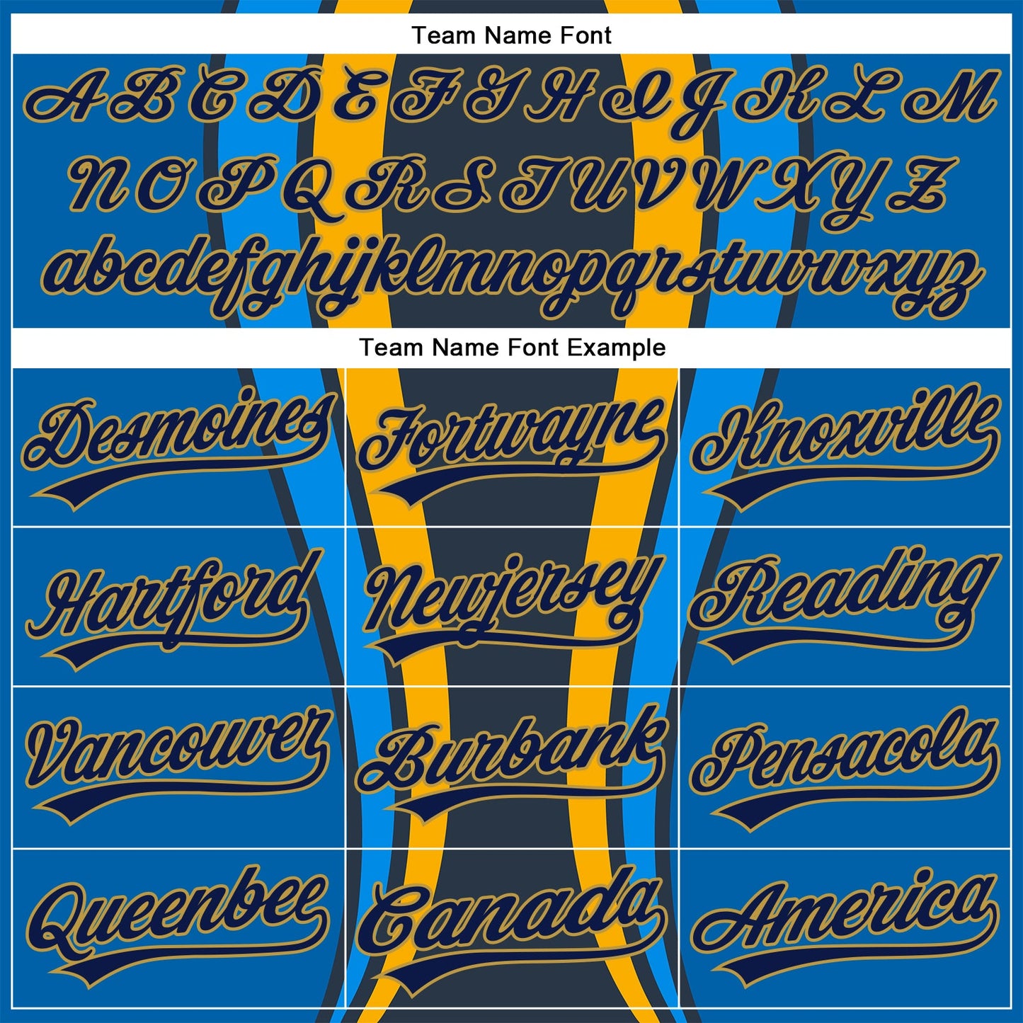 Custom Royal Navy-Old Gold 3D Pattern Design Side Stripes Authentic Baseball Jersey view 4