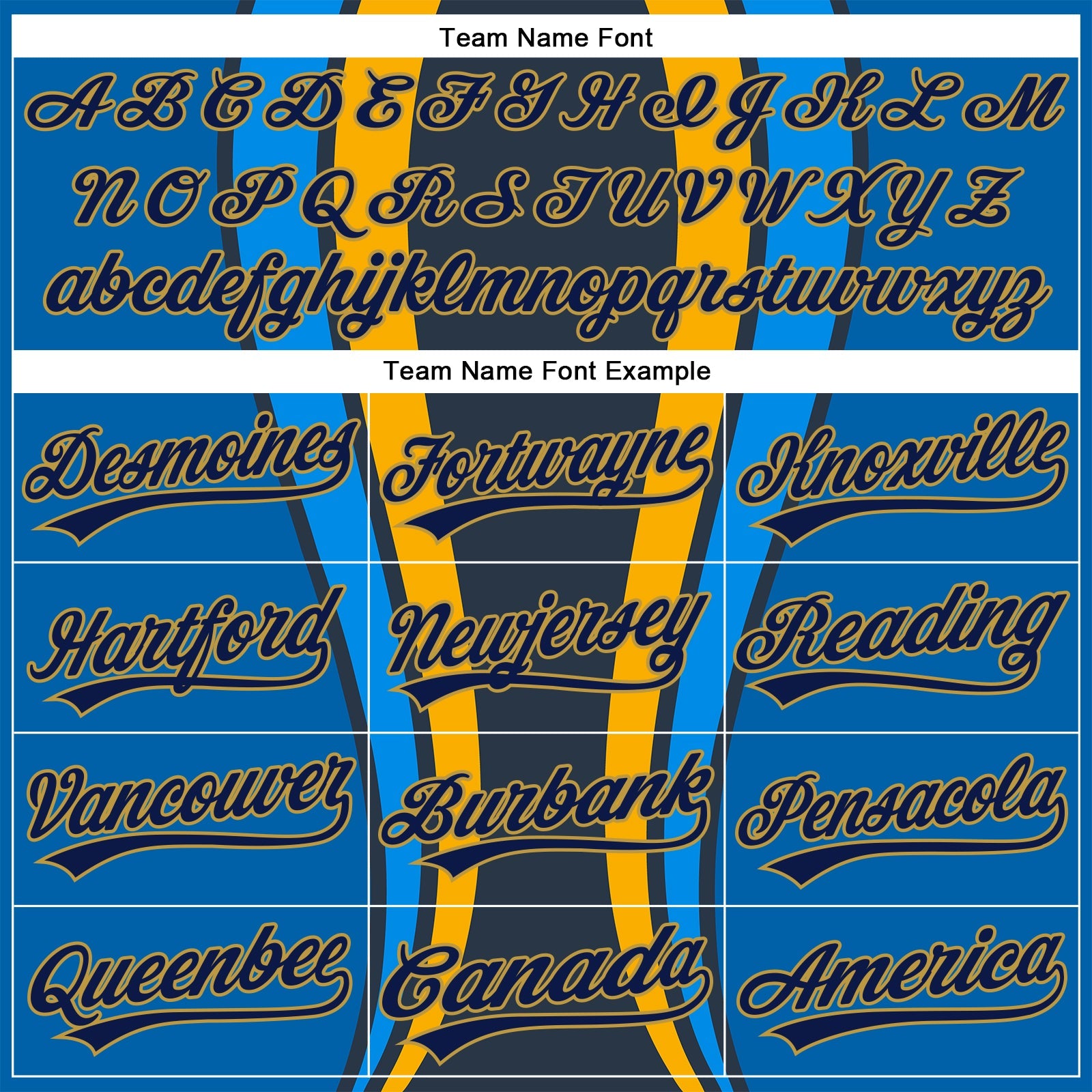 Custom Royal Navy-Old Gold 3D Pattern Design Side Stripes Authentic Baseball Jersey view 4