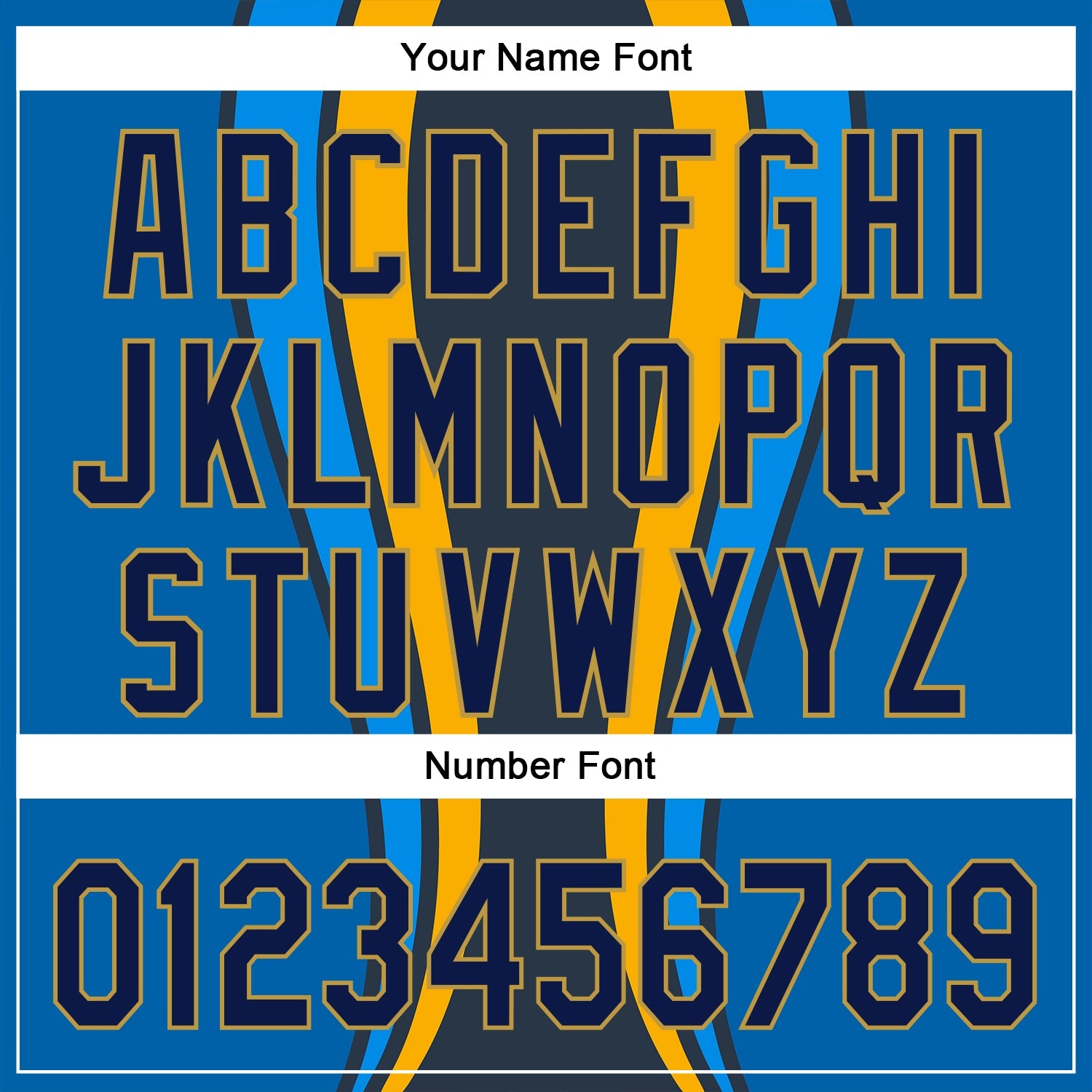 Custom Royal Navy-Old Gold 3D Pattern Design Side Stripes Authentic Baseball Jersey view 5