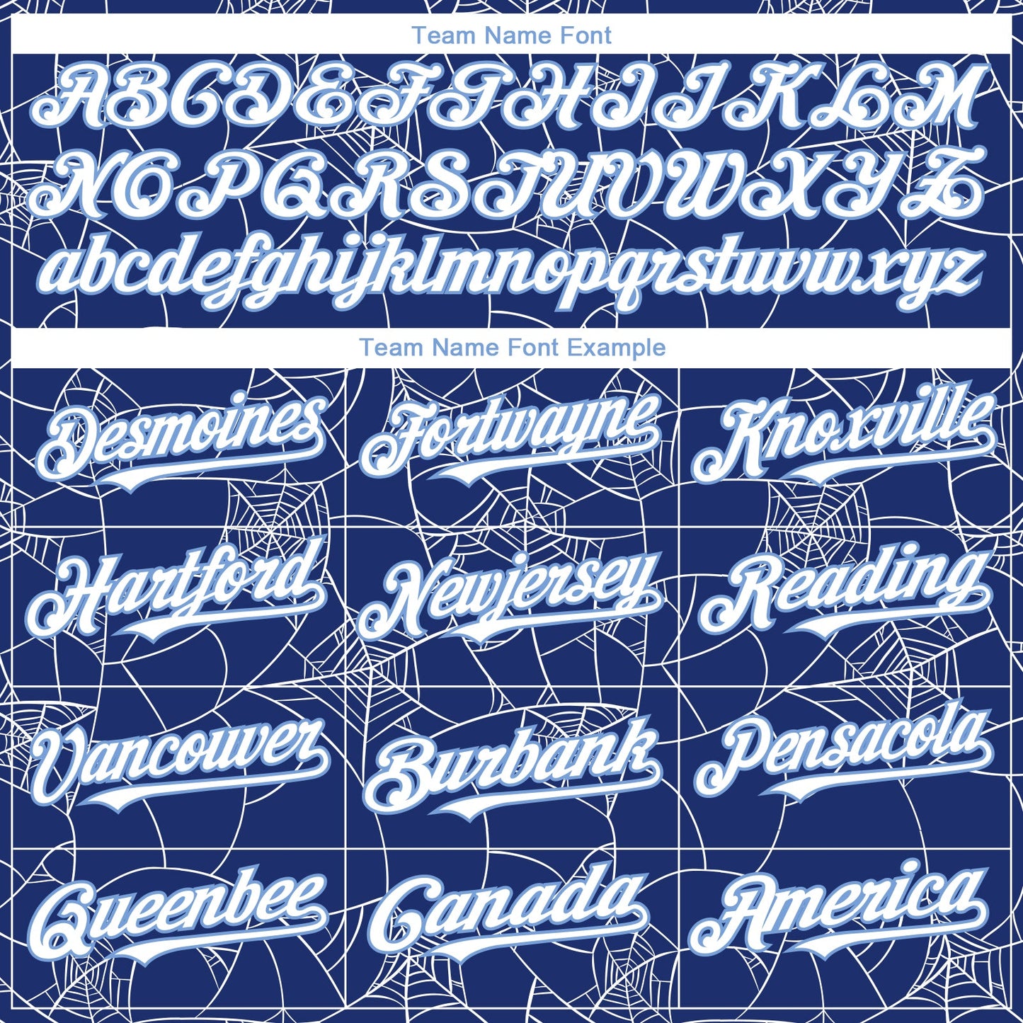 Custom Royal White-Light Blue 3D Pattern Design Spider Web Authentic Baseball Jersey view 4