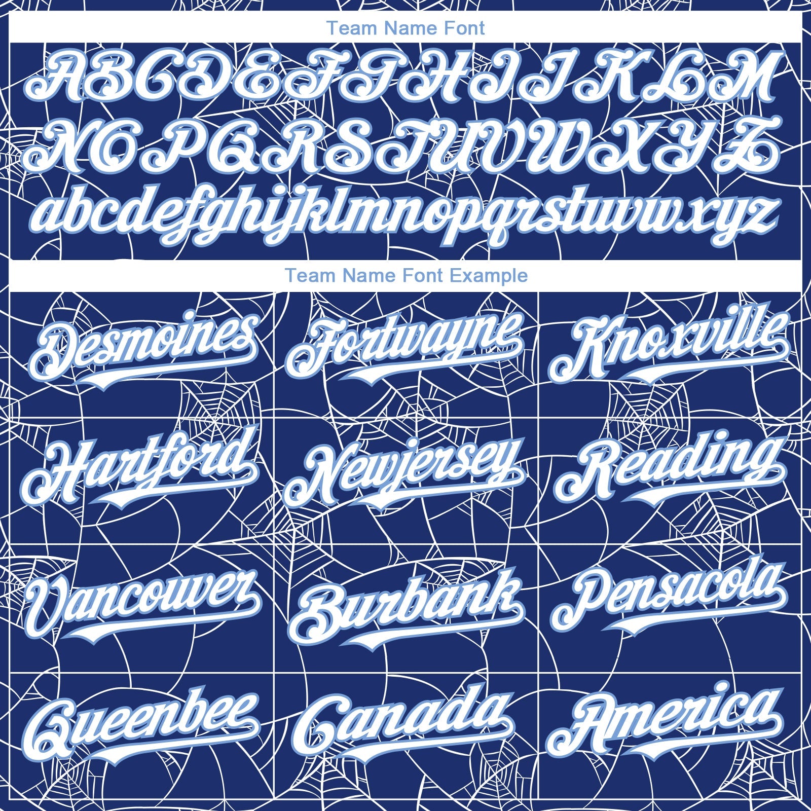 Custom Royal White-Light Blue 3D Pattern Design Spider Web Authentic Baseball Jersey view 4