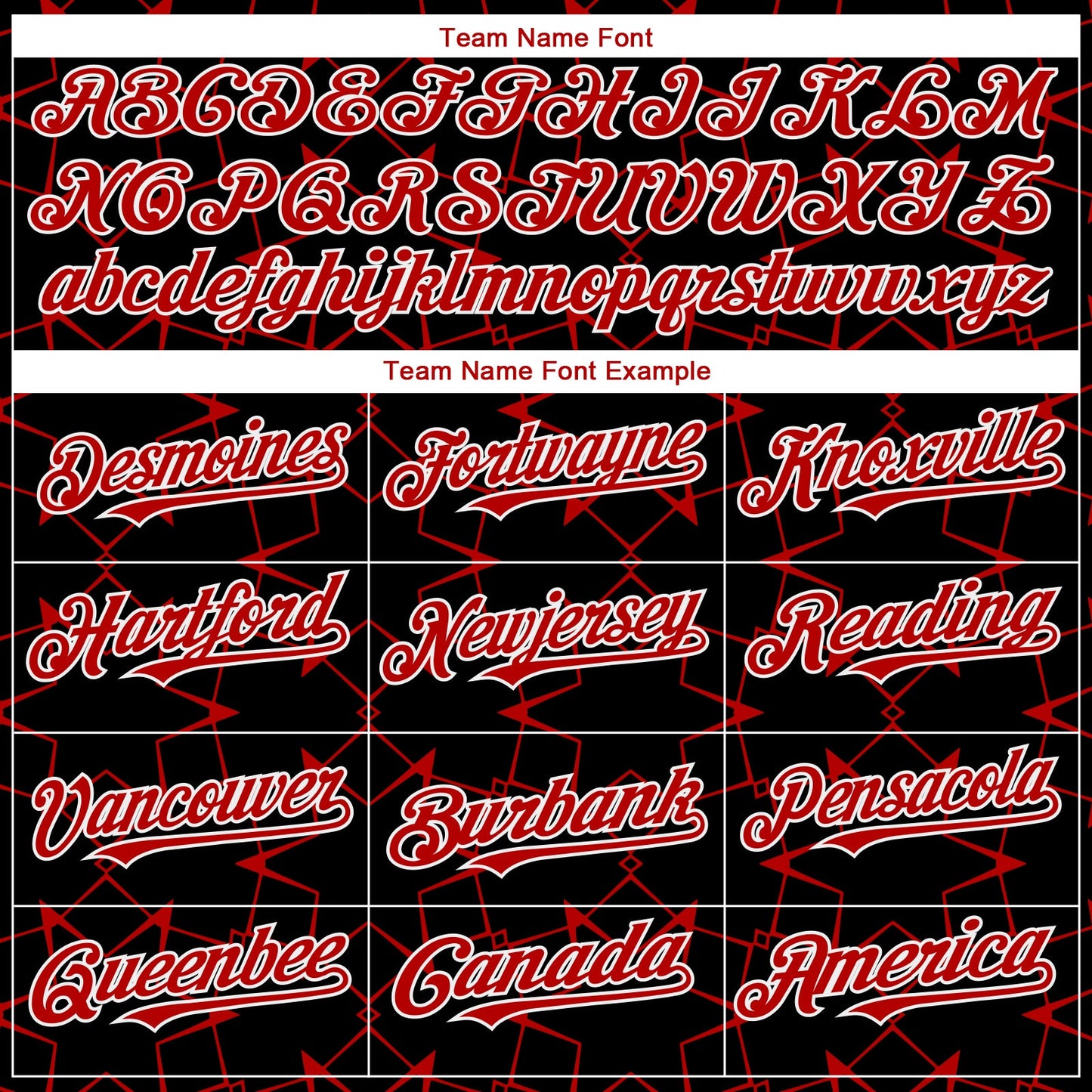 Custom Black Red-White 3D Pattern Design Star Lines Authentic Baseball Jersey view 4