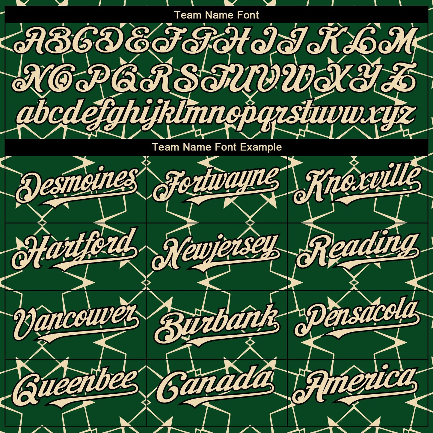Custom Green Cream-Black 3D Pattern Design Star Lines Authentic Baseball Jersey view 4