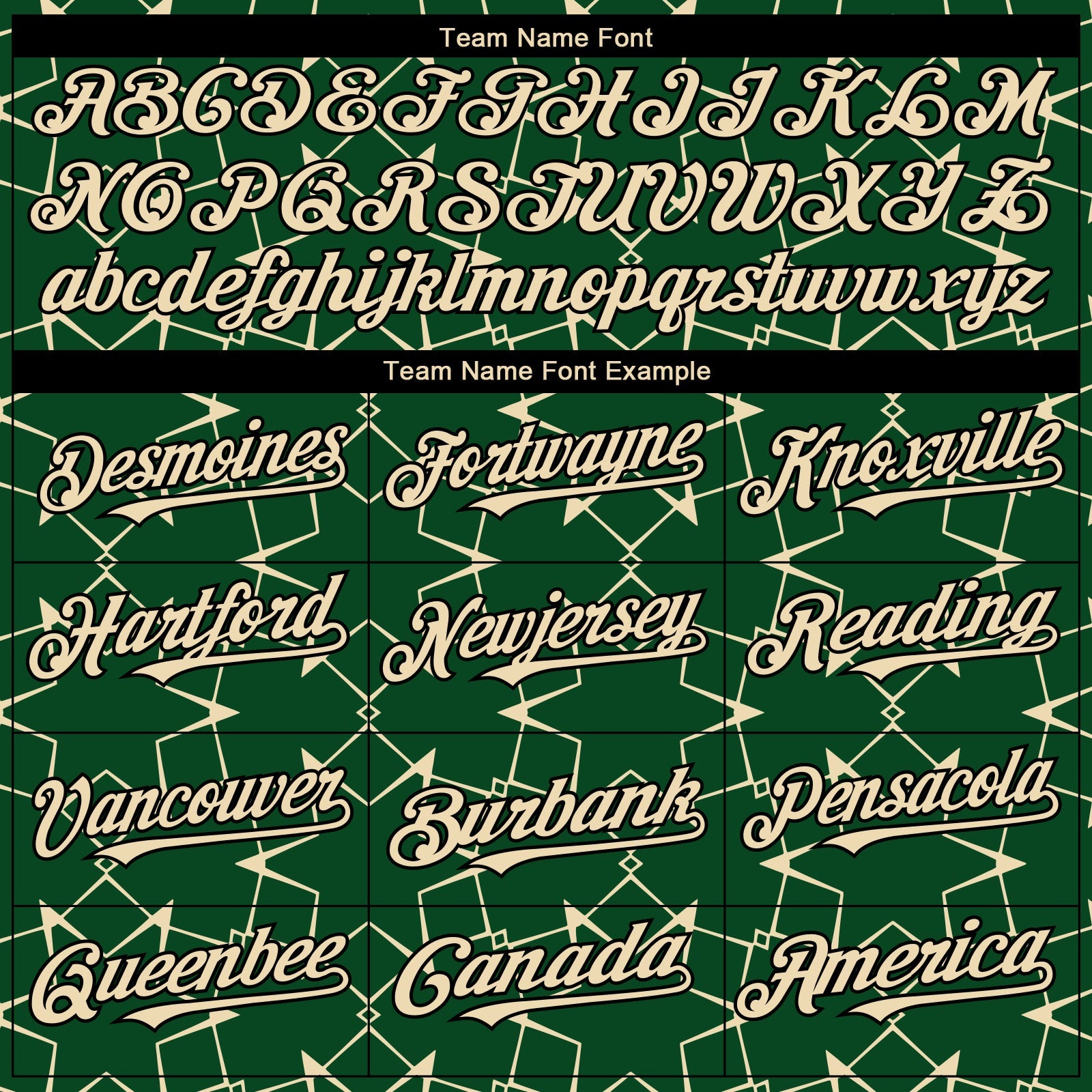 Custom Green Cream-Black 3D Pattern Design Star Lines Authentic Baseball Jersey view 4