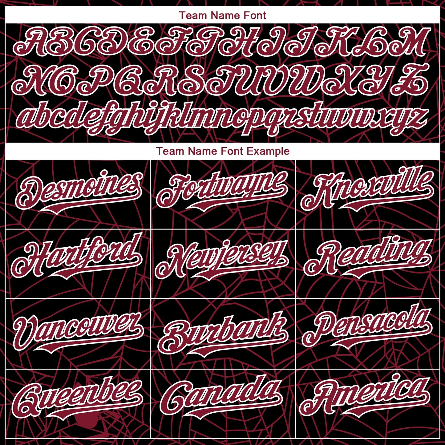 Custom Black Crimson-White 3D Pattern Design Spider Web Authentic Baseball Jersey view 4