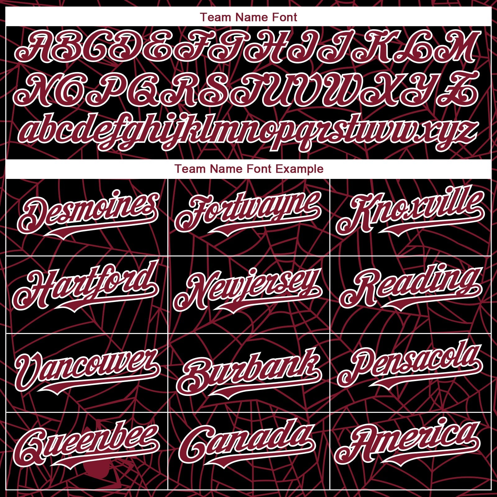 Custom Black Crimson-White 3D Pattern Design Spider Web Authentic Baseball Jersey view 4