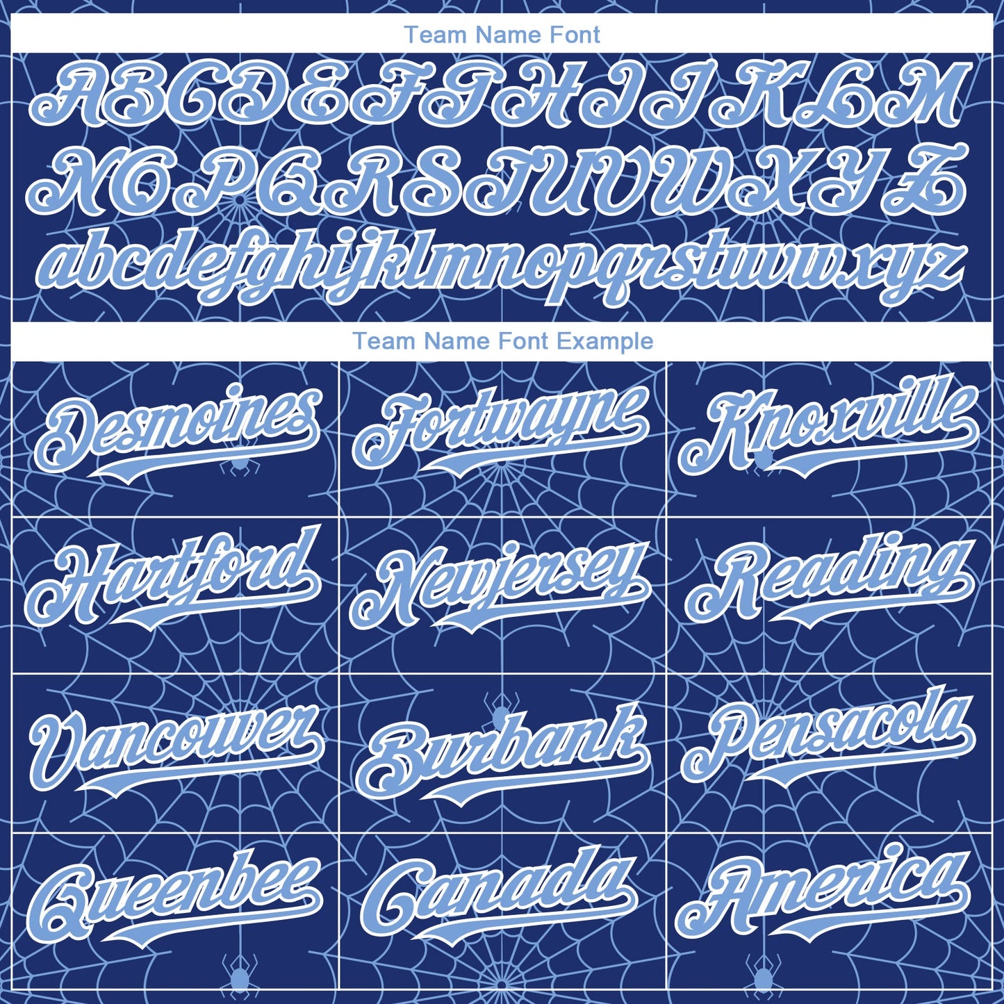 Custom Royal Light Blue-White 3D Pattern Design Spider Web Authentic Baseball Jersey view 4