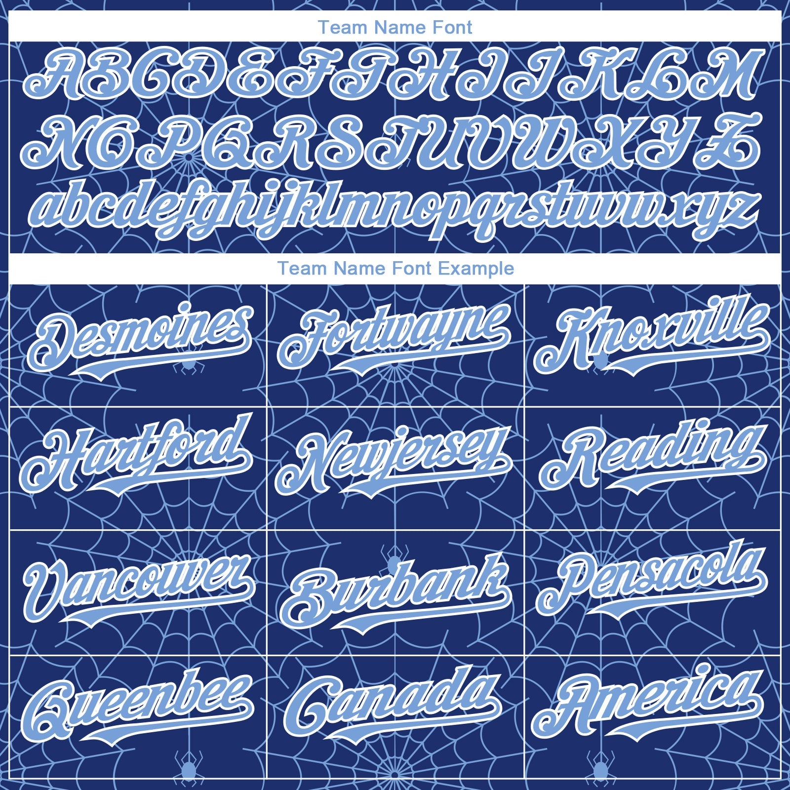 Custom Royal Light Blue-White 3D Pattern Design Spider Web Authentic Baseball Jersey view 4