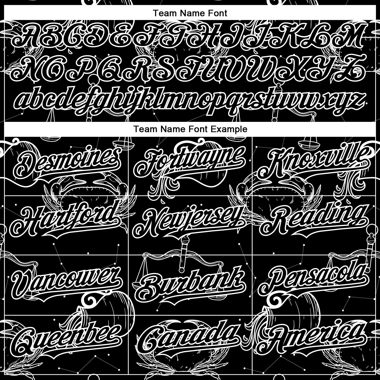 Custom Black White 3D Pattern Design Zodiac Authentic Baseball Jersey view 4