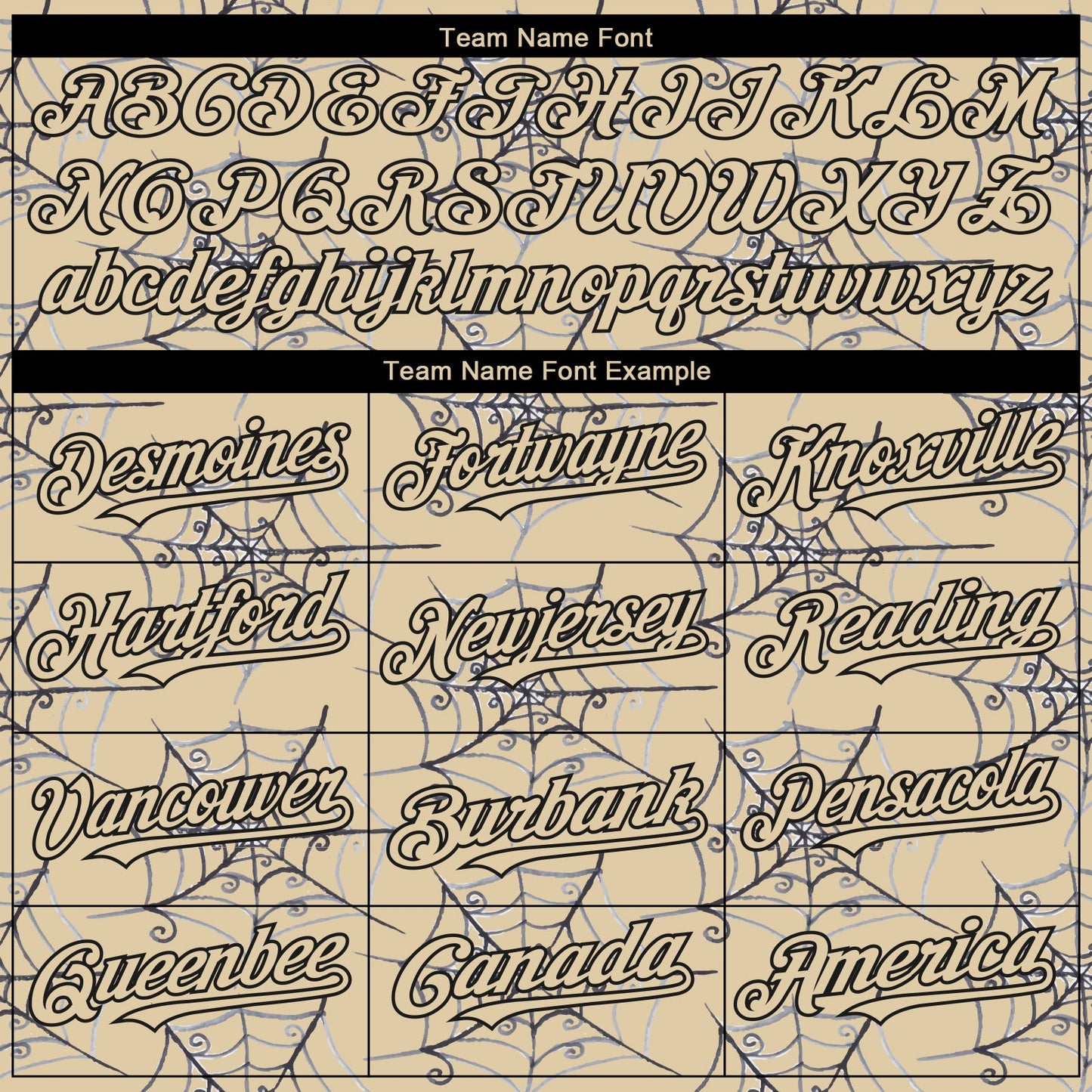 Custom Cream Black 3D Pattern Design Spider Web Authentic Baseball Jersey view 4