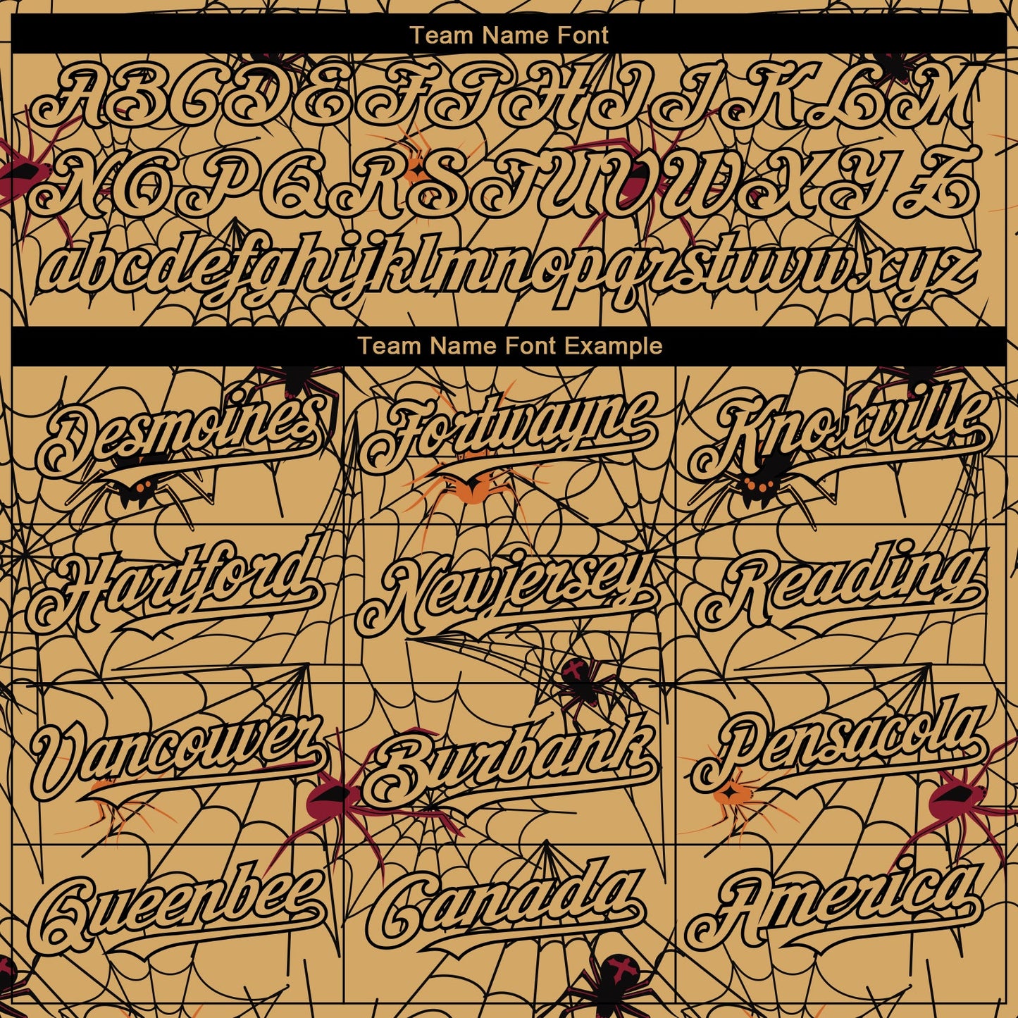 Custom Gold Black 3D Pattern Design Spider Web Authentic Baseball Jersey view 4