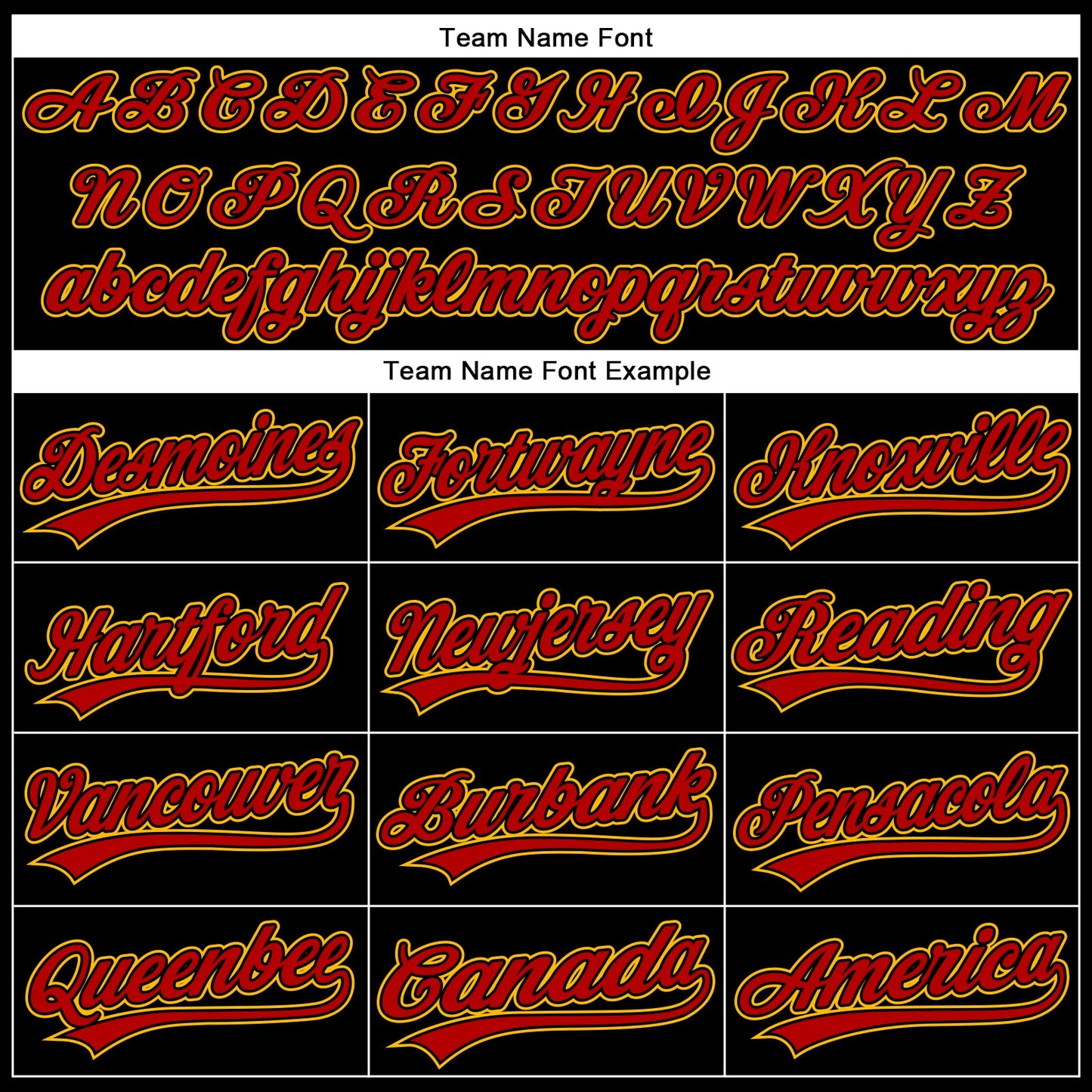 Custom Black Red-Gold 3D Pattern Design Curve Solid Authentic Baseball Jersey view 4