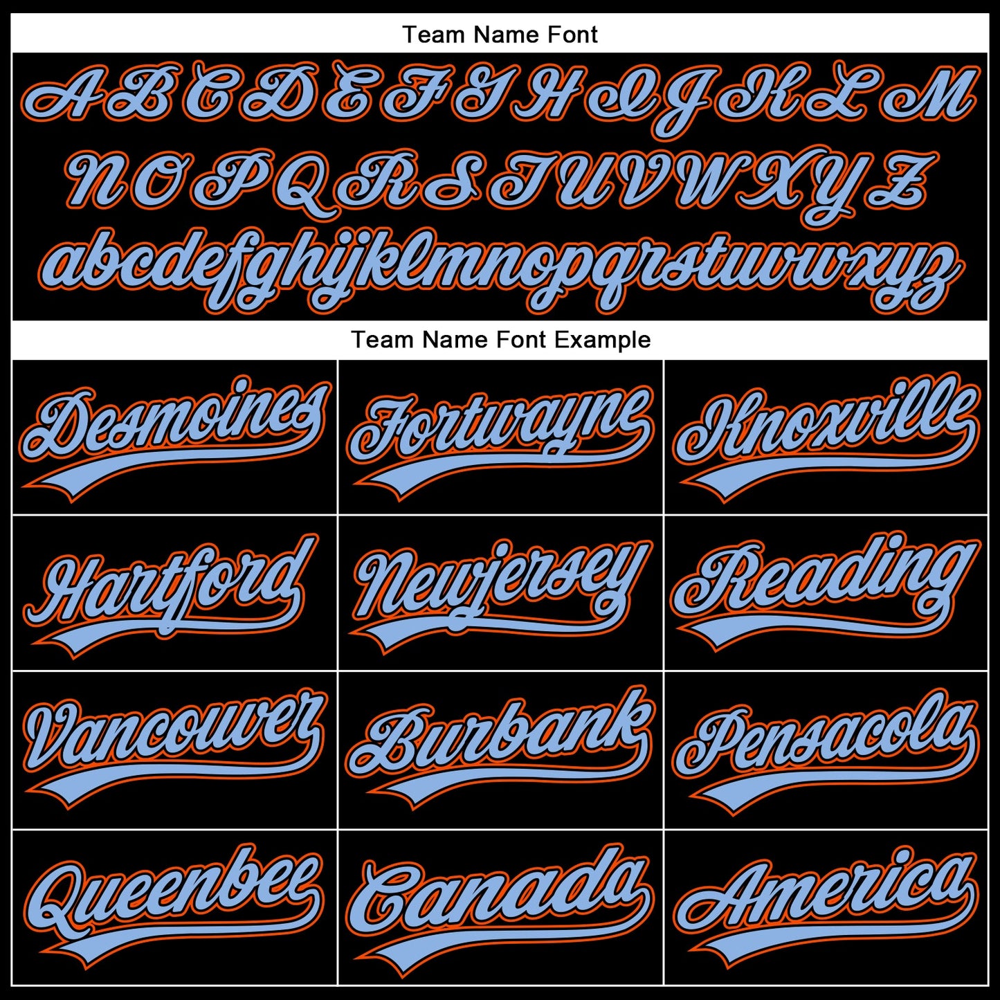 Custom Black Orange-Powder Blue 3D Pattern Design Curve Solid Authentic Baseball Jersey view 4
