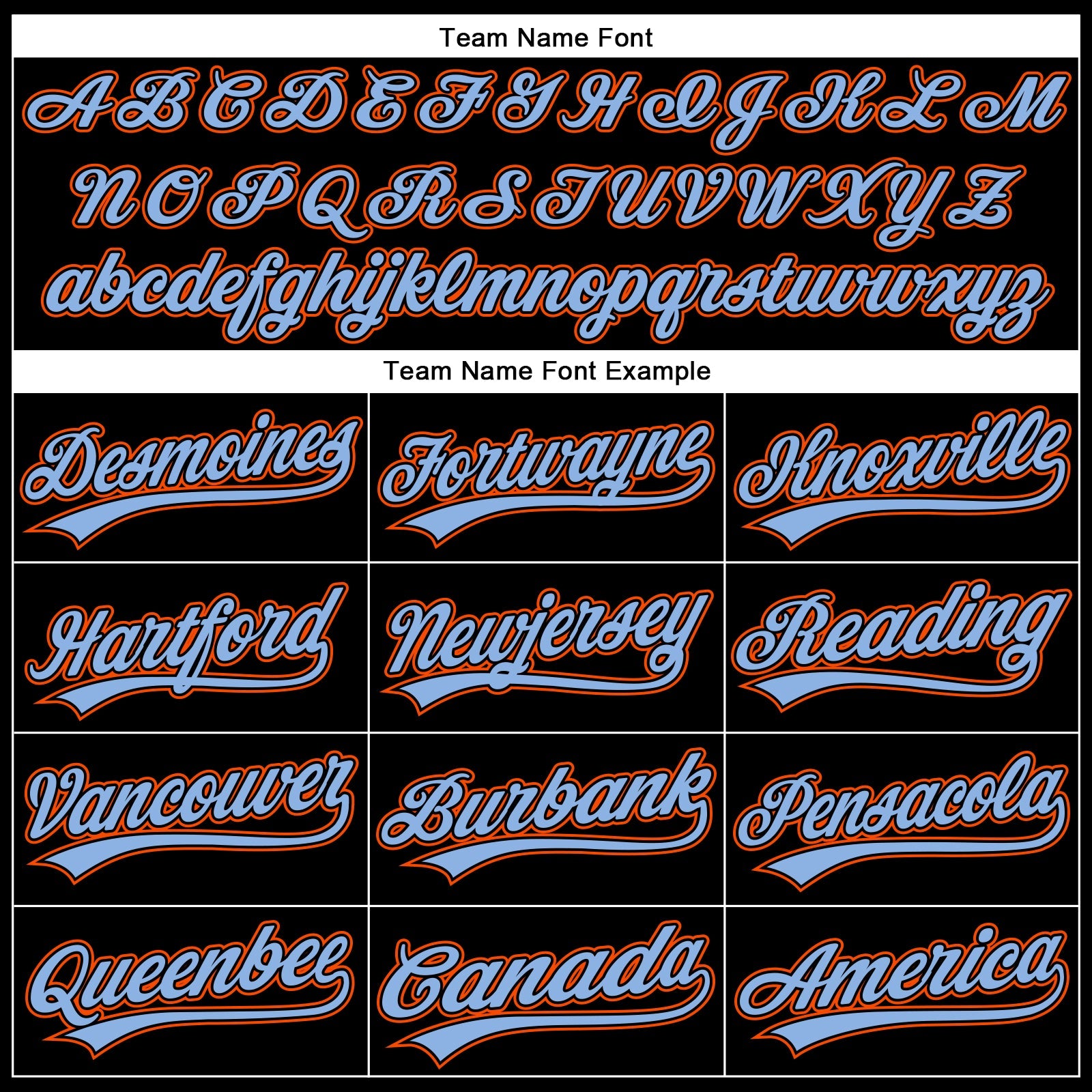 Custom Black Orange-Powder Blue 3D Pattern Design Curve Solid Authentic Baseball Jersey view 4