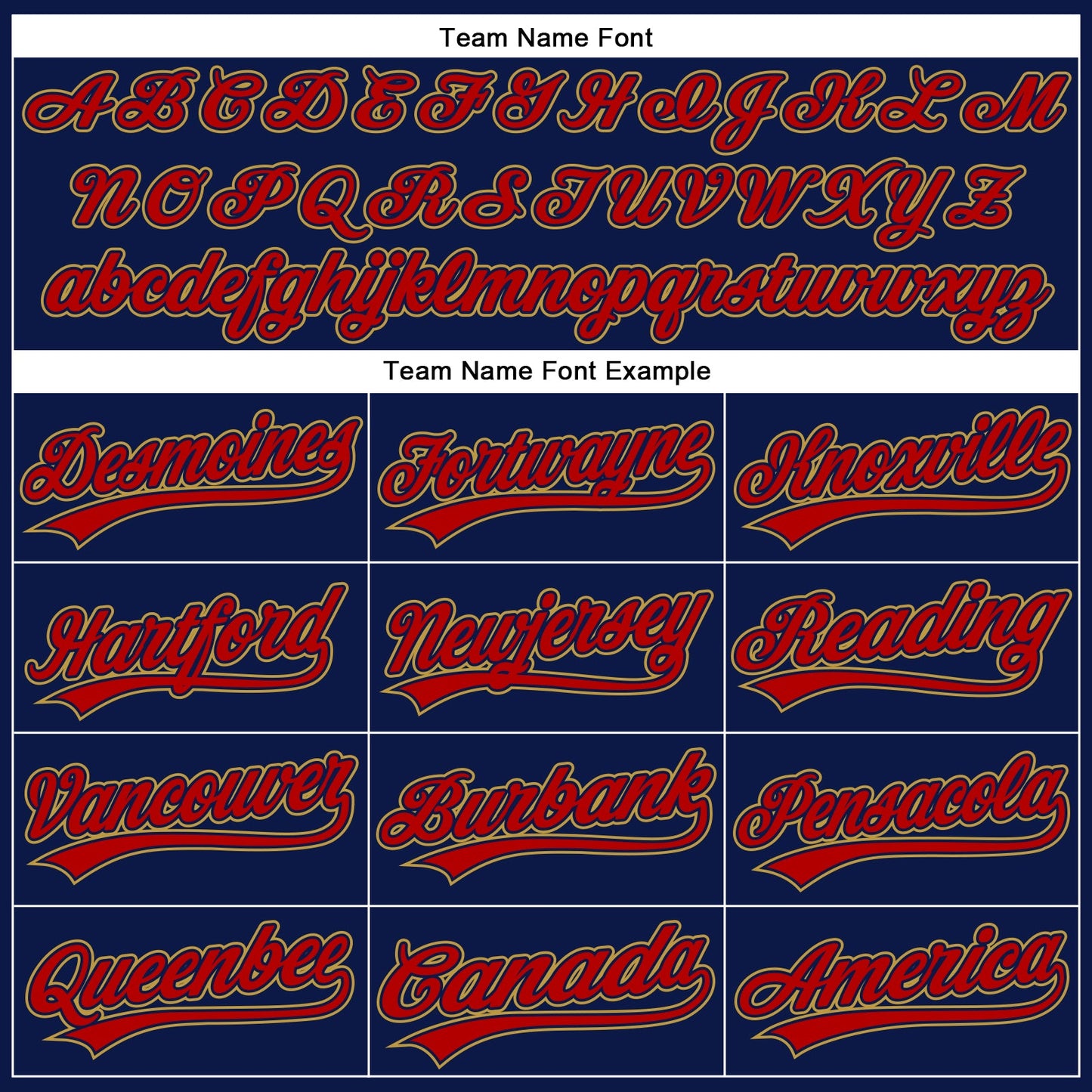 Custom Navy Red-Old Gold 3D Pattern Design Curve Solid Authentic Baseball Jersey view 4