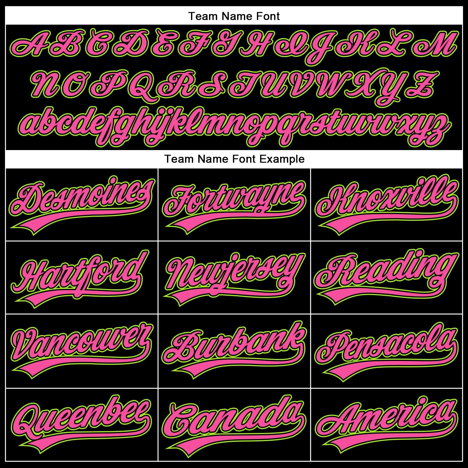 Custom Black Pink-Neon Green 3D Pattern Design Curve Solid Authentic Baseball Jersey view 4
